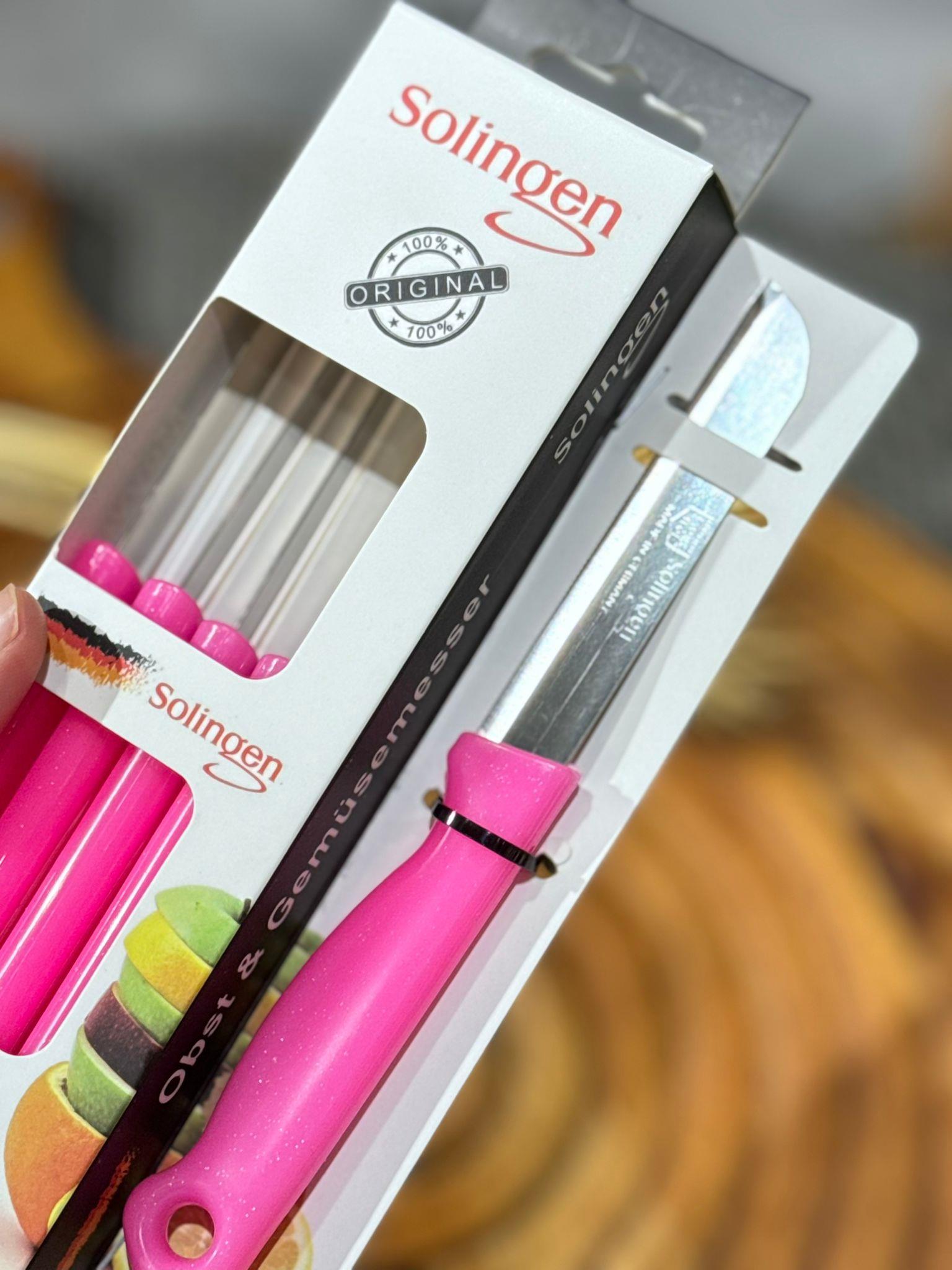 Solingen 6 Lı Meyve & Sebze Bıçağı 18 cm - Pembe