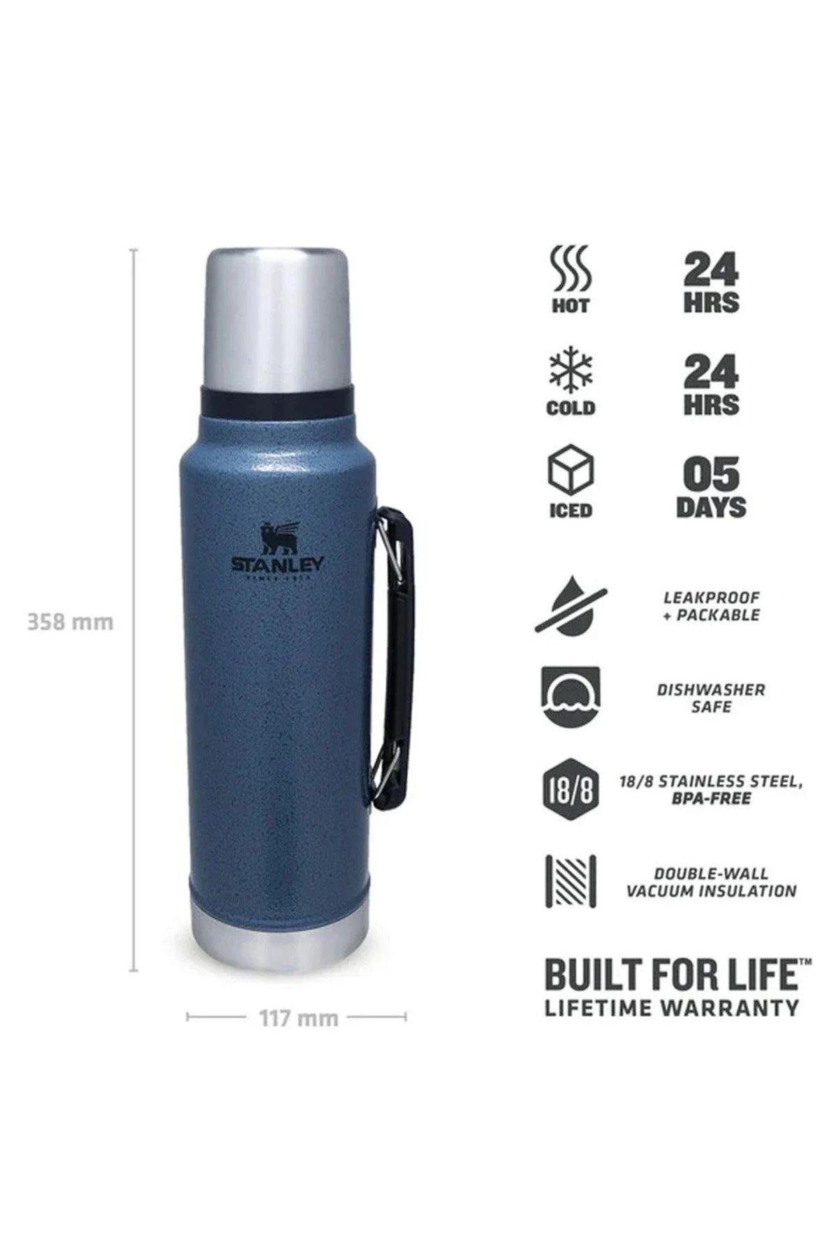 Stanley Classic Legendary Bottle 1 L Hammertone Lake