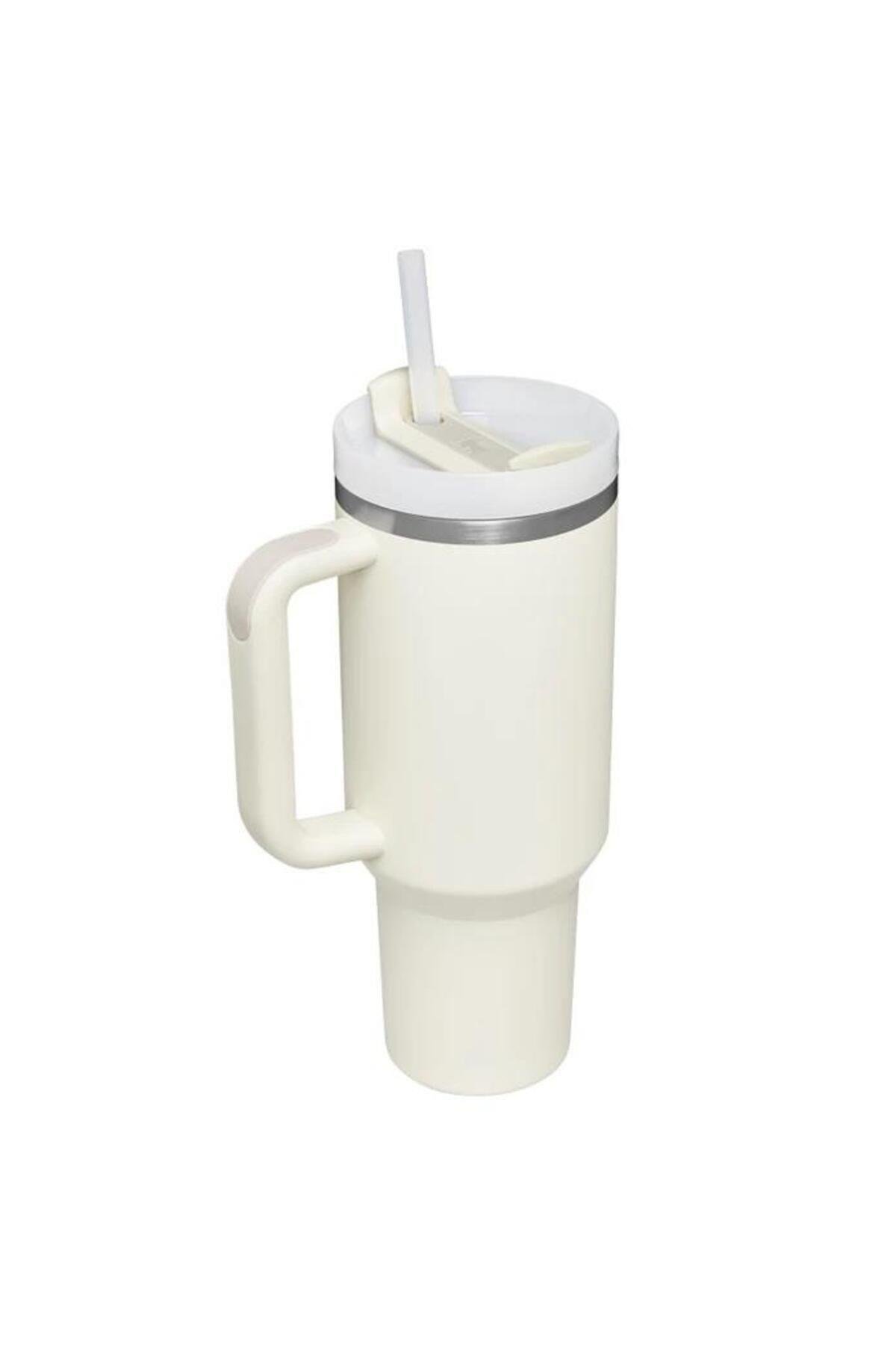 Stanley Quencher H2.0 Tumbler Pipetli Termos Bardak 1.18 Lt - Cream Tonal