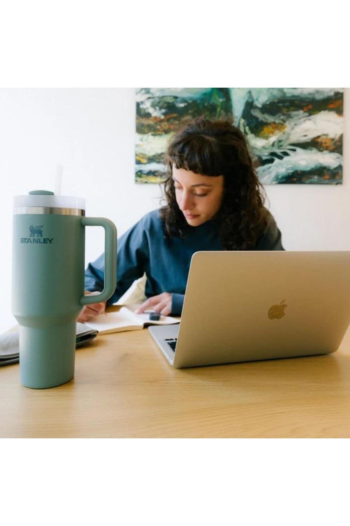 Stanley Quencher H2.0 Tumbler Pipetli Termos Bardak 1.18 Lt - Shale