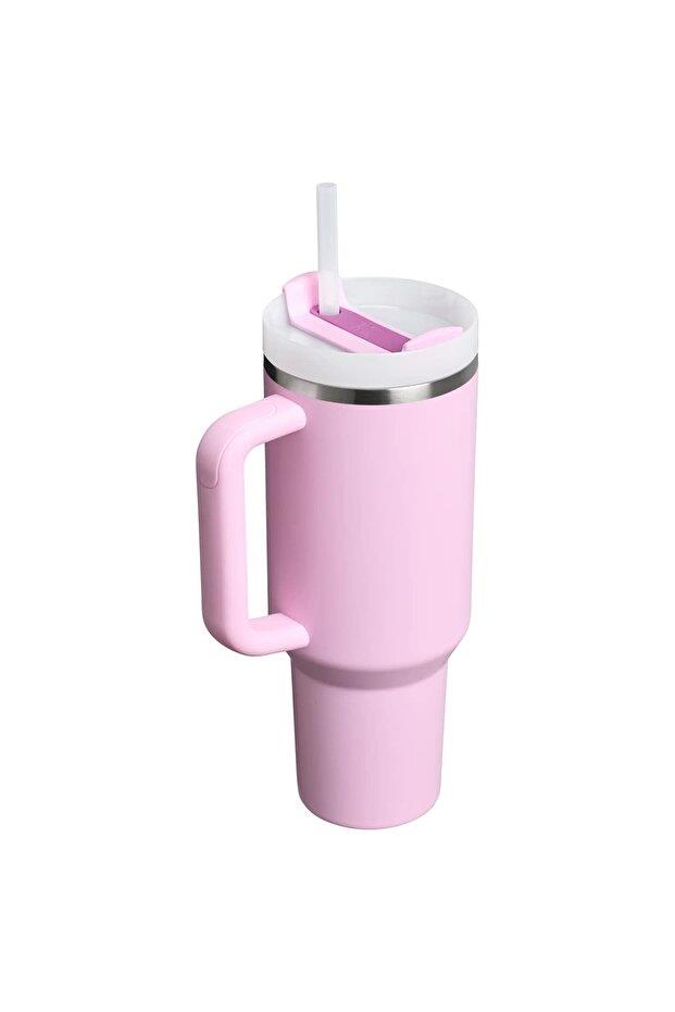 Stanley The Quencher H2.O FlowState™ Tumbler Pipetli Termos Bardak 1.18 Lt - Cherry Blossom
