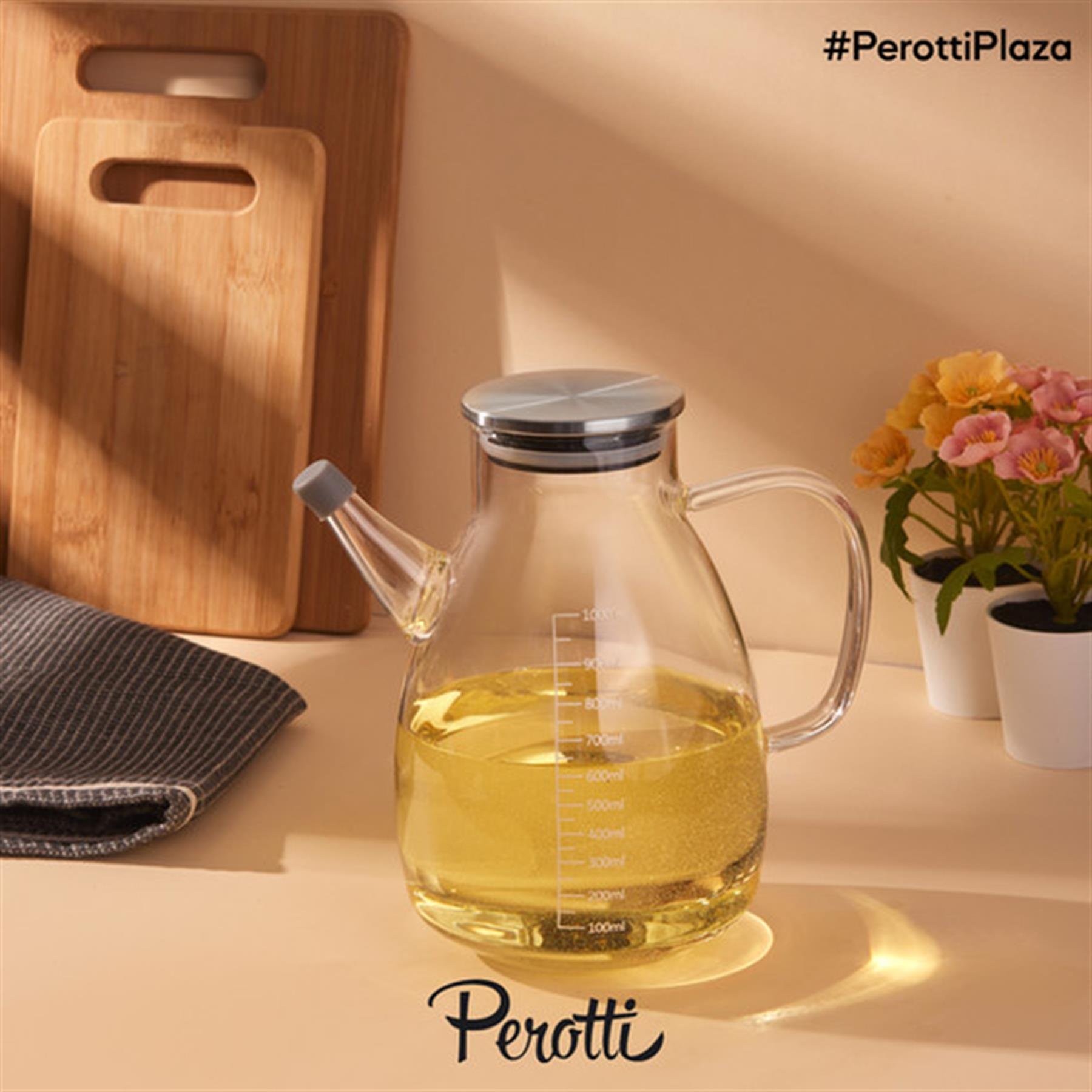 Tess 1000 ML Borosilikat Cam Yağlık