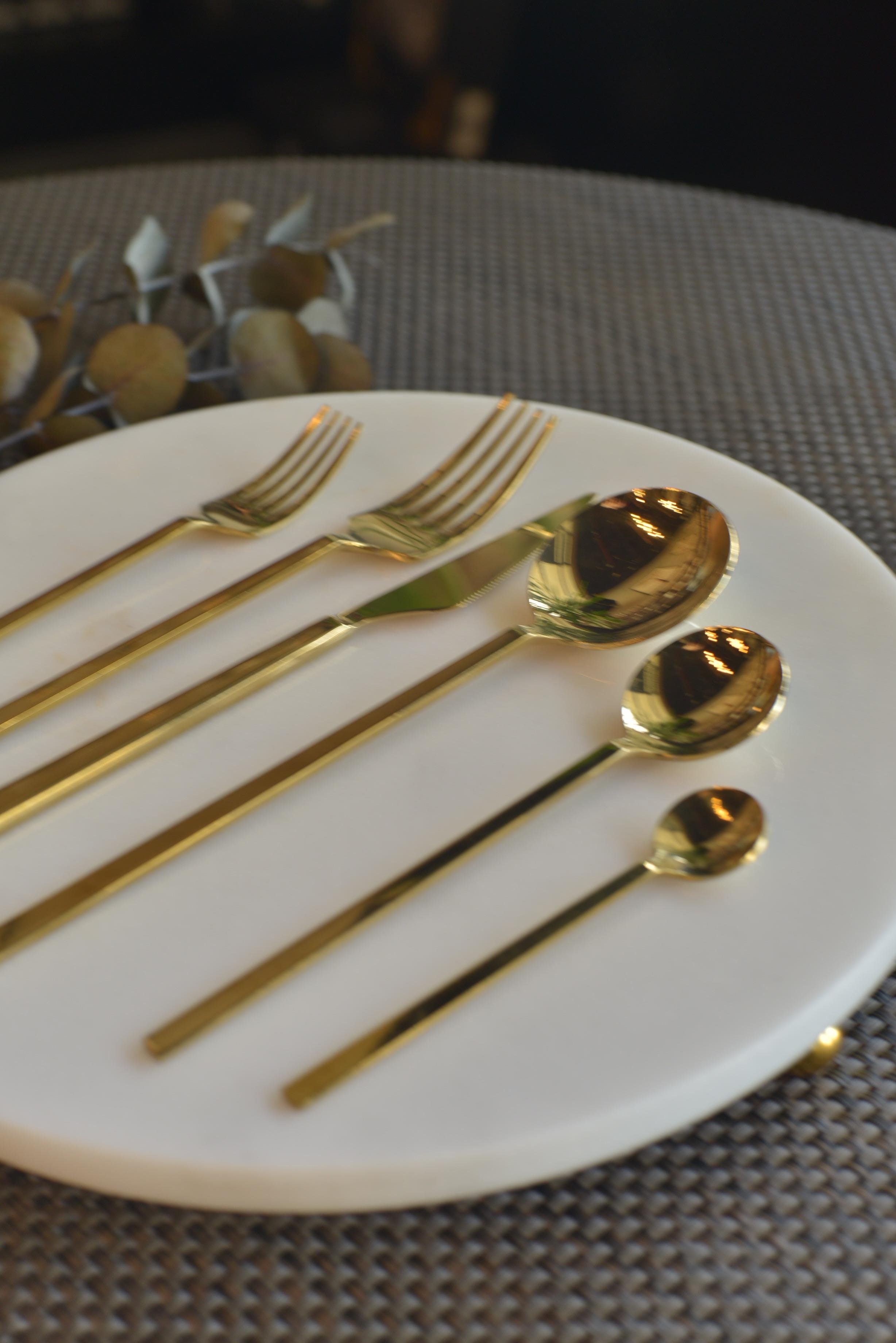 Venedik 36 Parça Gold Çatal Kaşık Takımı