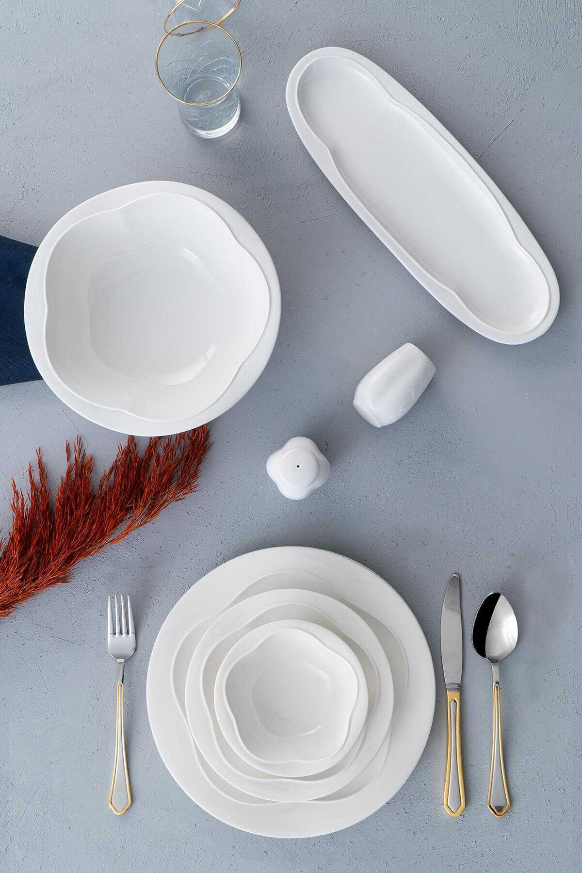 Venüs 6 Kişilik 22 Parça Porselen Yemek Takımı