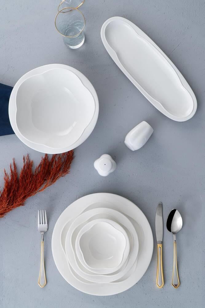 Venüs 6 Kişilik 22 Parça Porselen Yemek Takımı