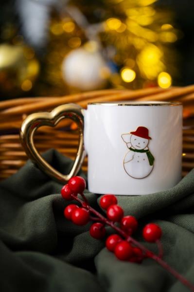 Vermont Kardan Adam Porselen Kupa - 1 Adet 