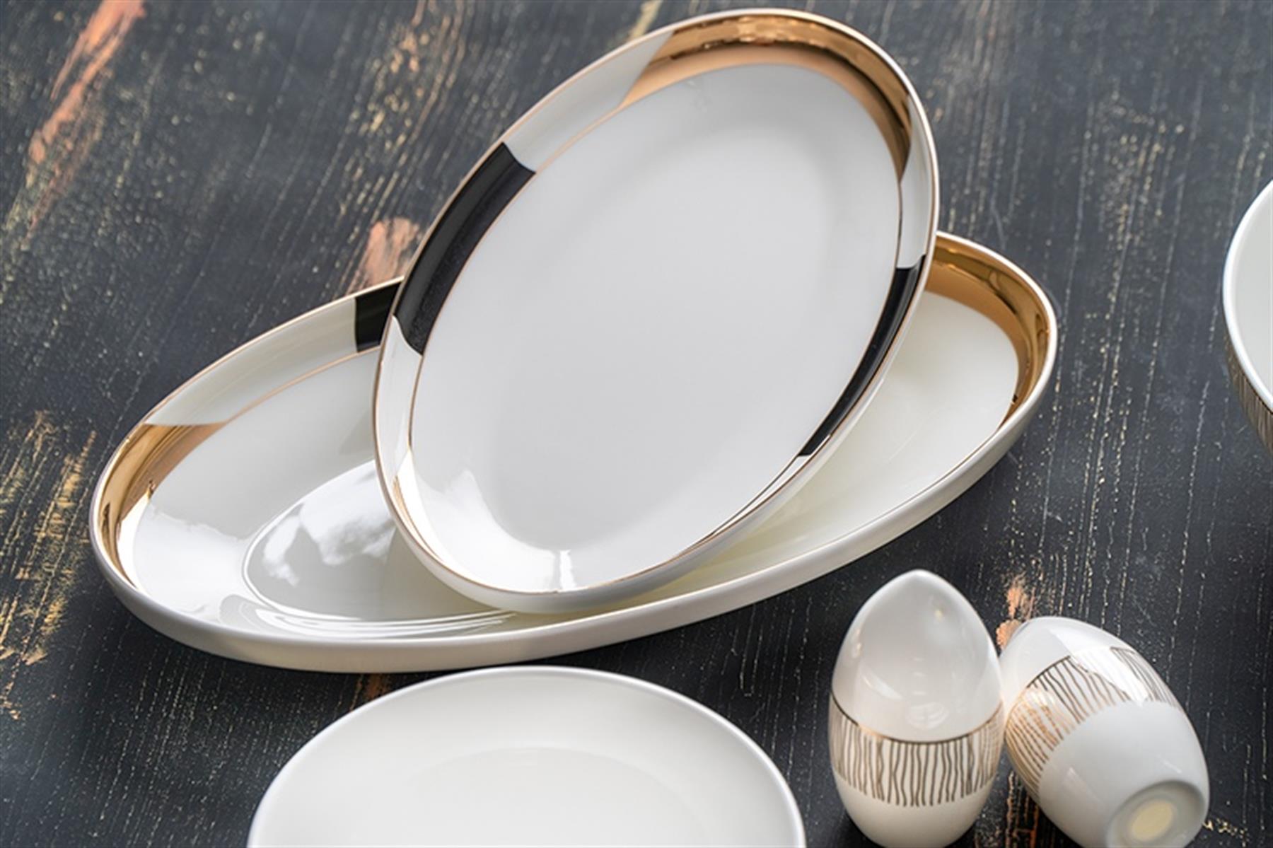 Viola 57 Parça Porselen 12 Kişilik Yemek Takımı