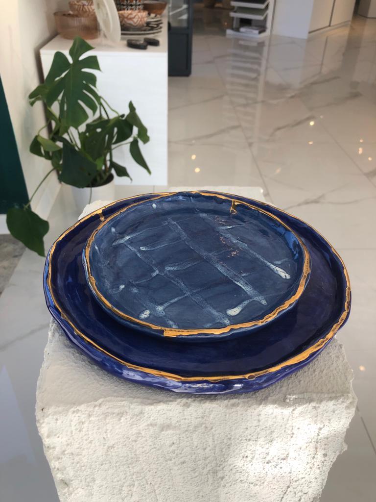 LACİVERT SERVİS TABAĞI