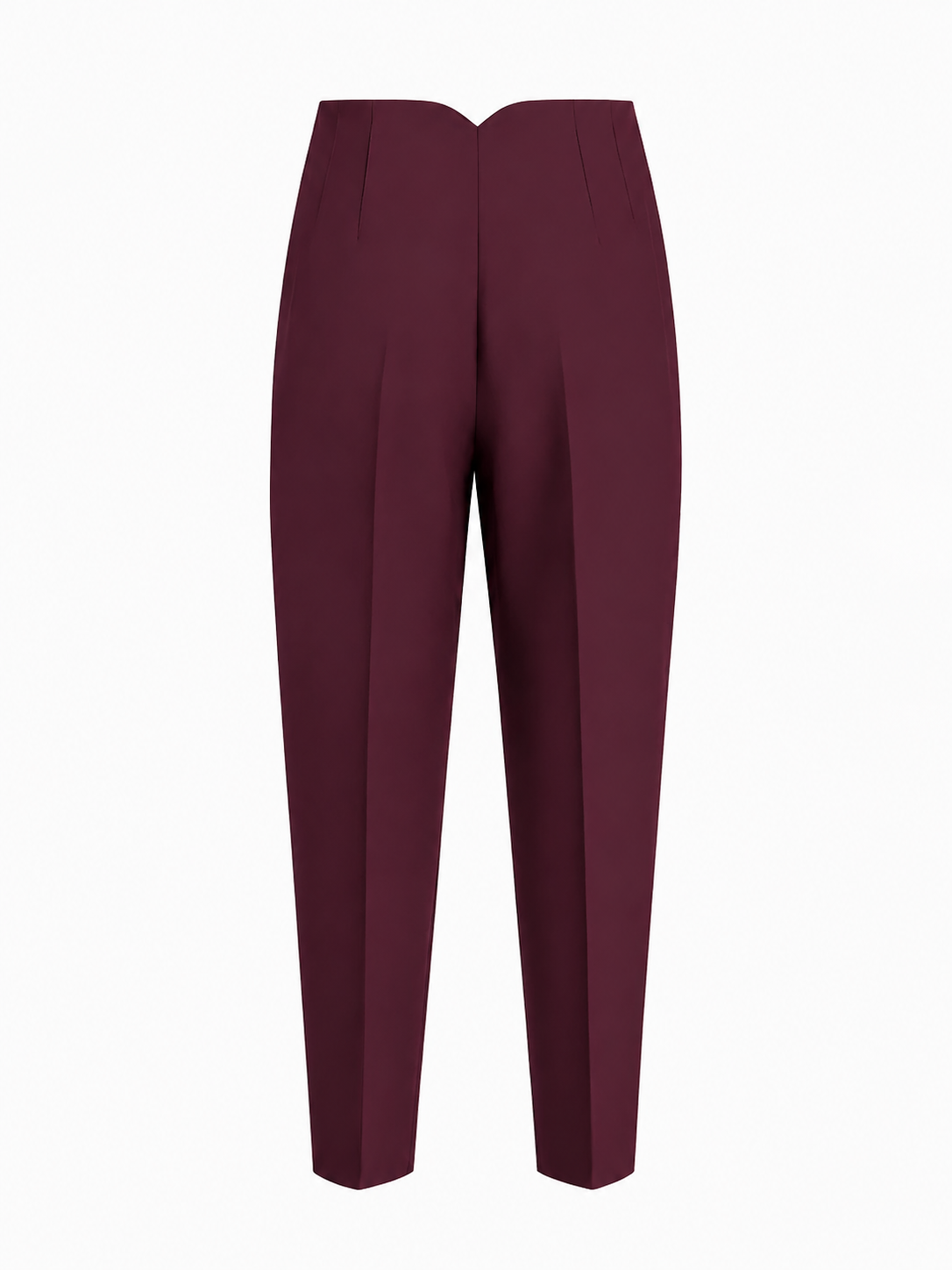 Arka Beli Tasarım Havuç Pantolon Bordo