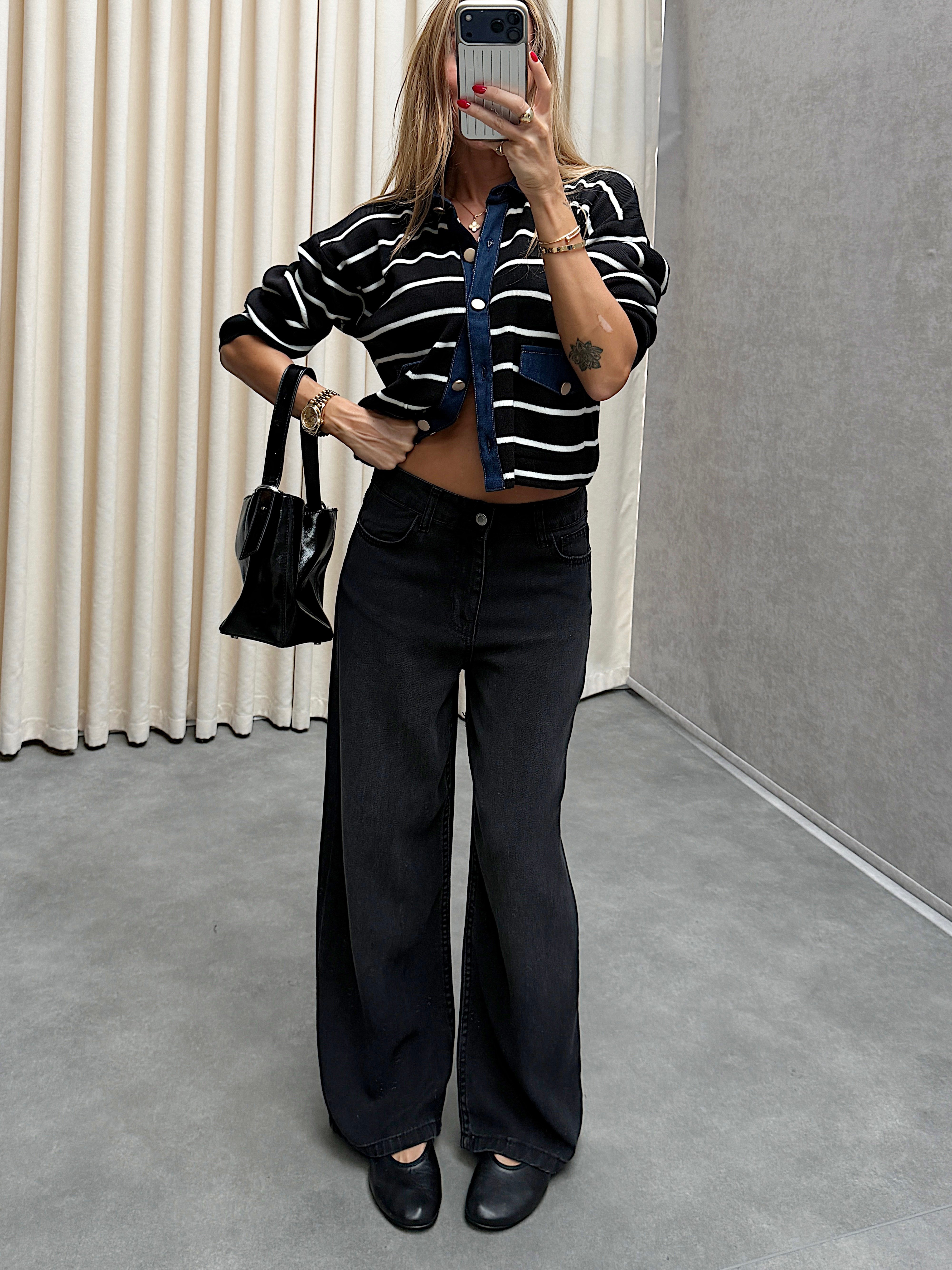 Arves Antrasit Tensel Denim Pantolon