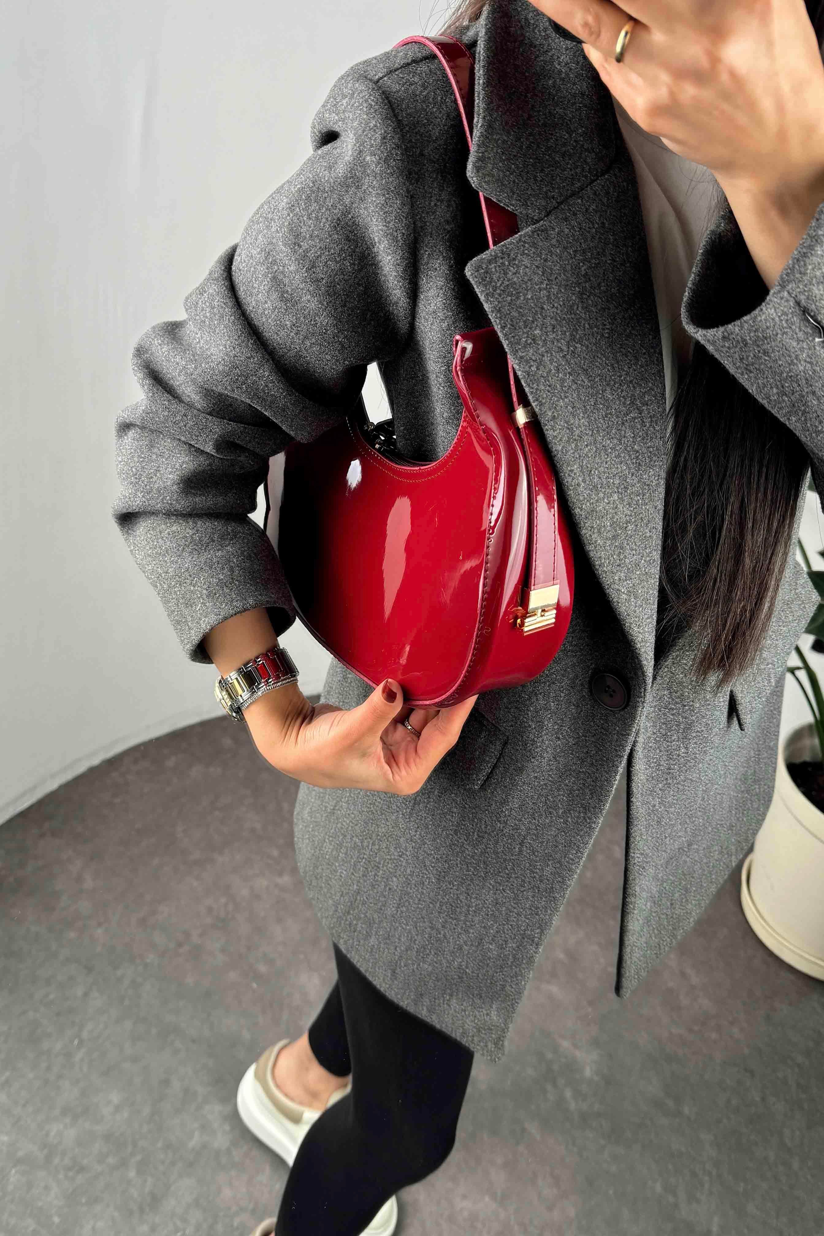 Ayarlanabilir Cherry Rugan Çanta Kırmızı