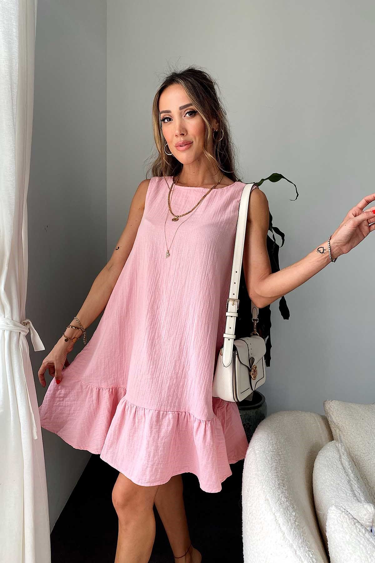 Çan Elbise Pembe