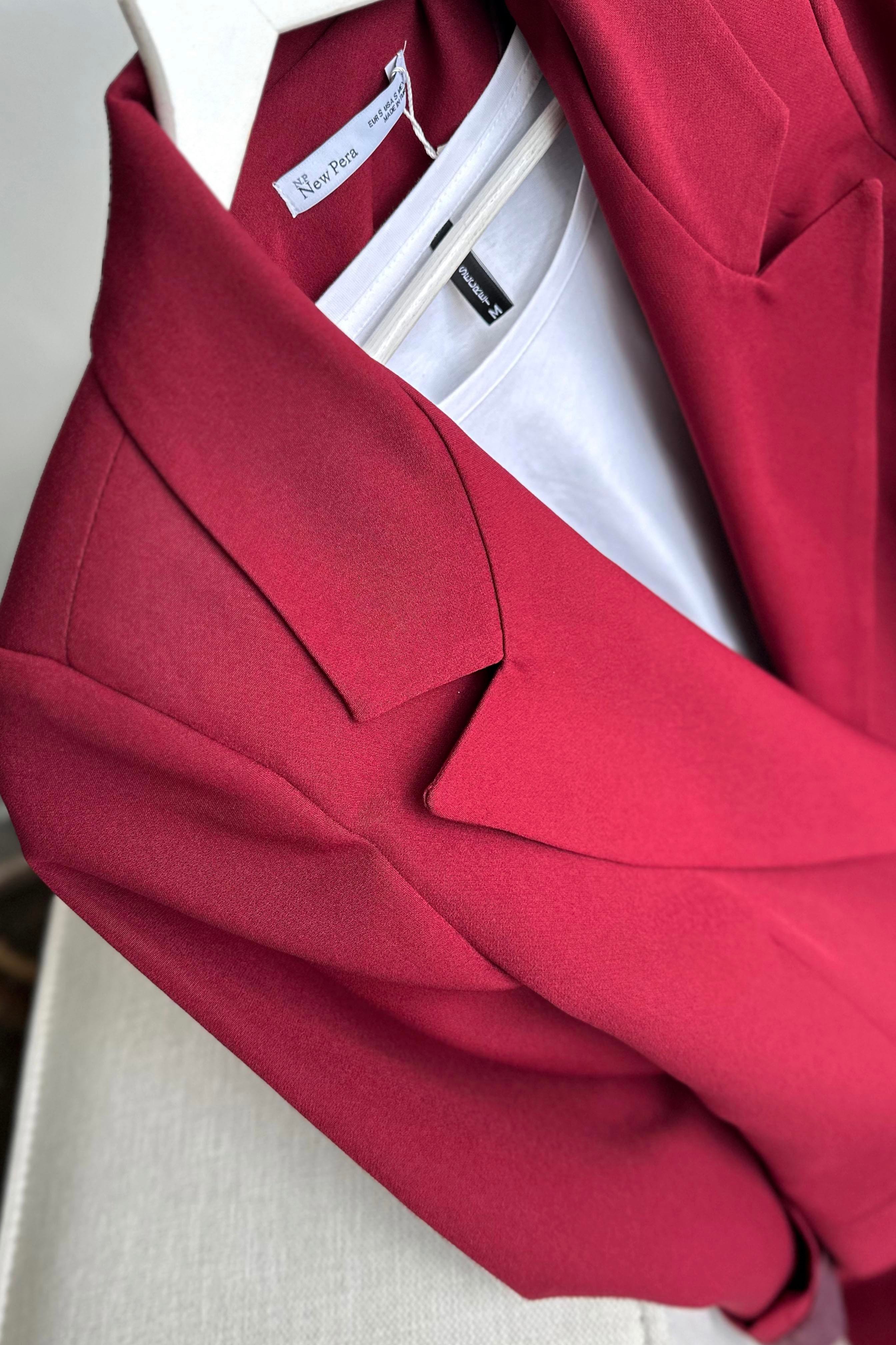 Daldiwon Astarlı Blazer Ceket Bordo