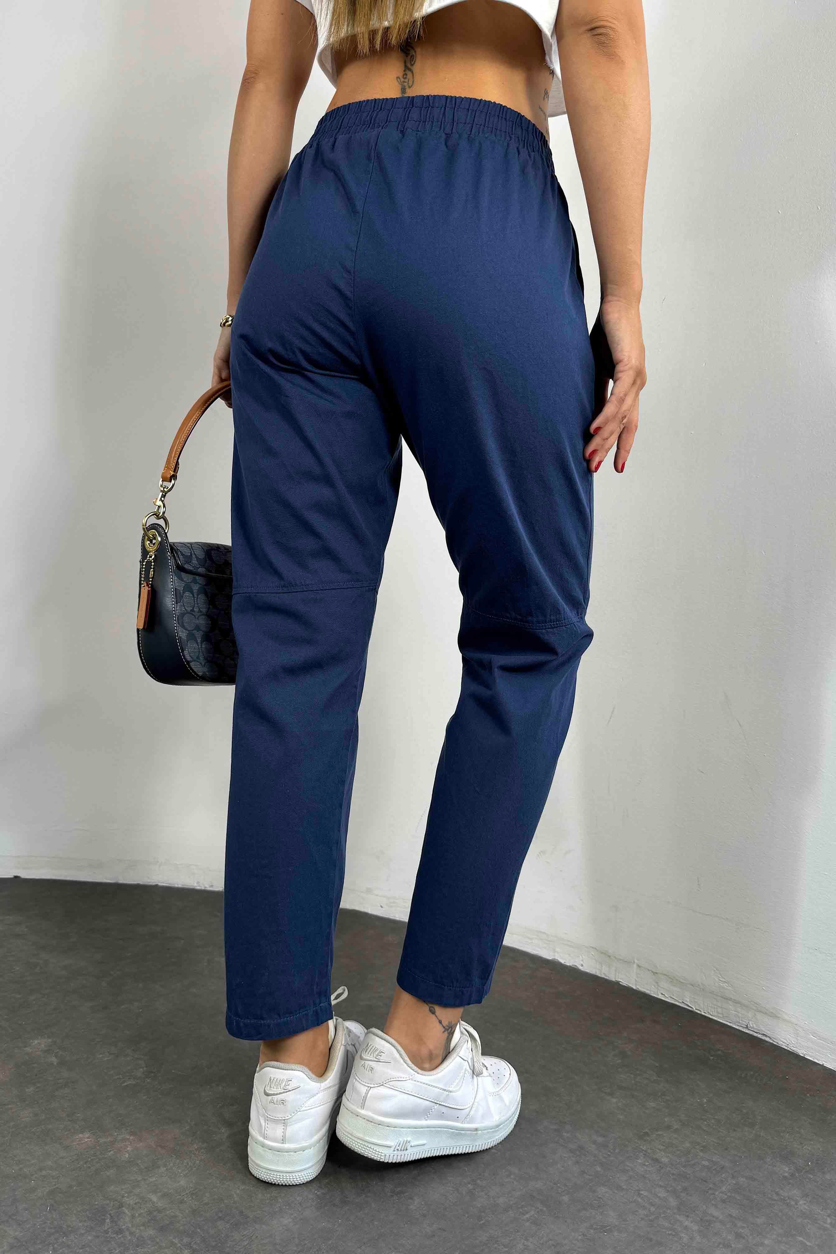 Gabardin Kumaş Dizi Dikişli Pantolon Lacivert