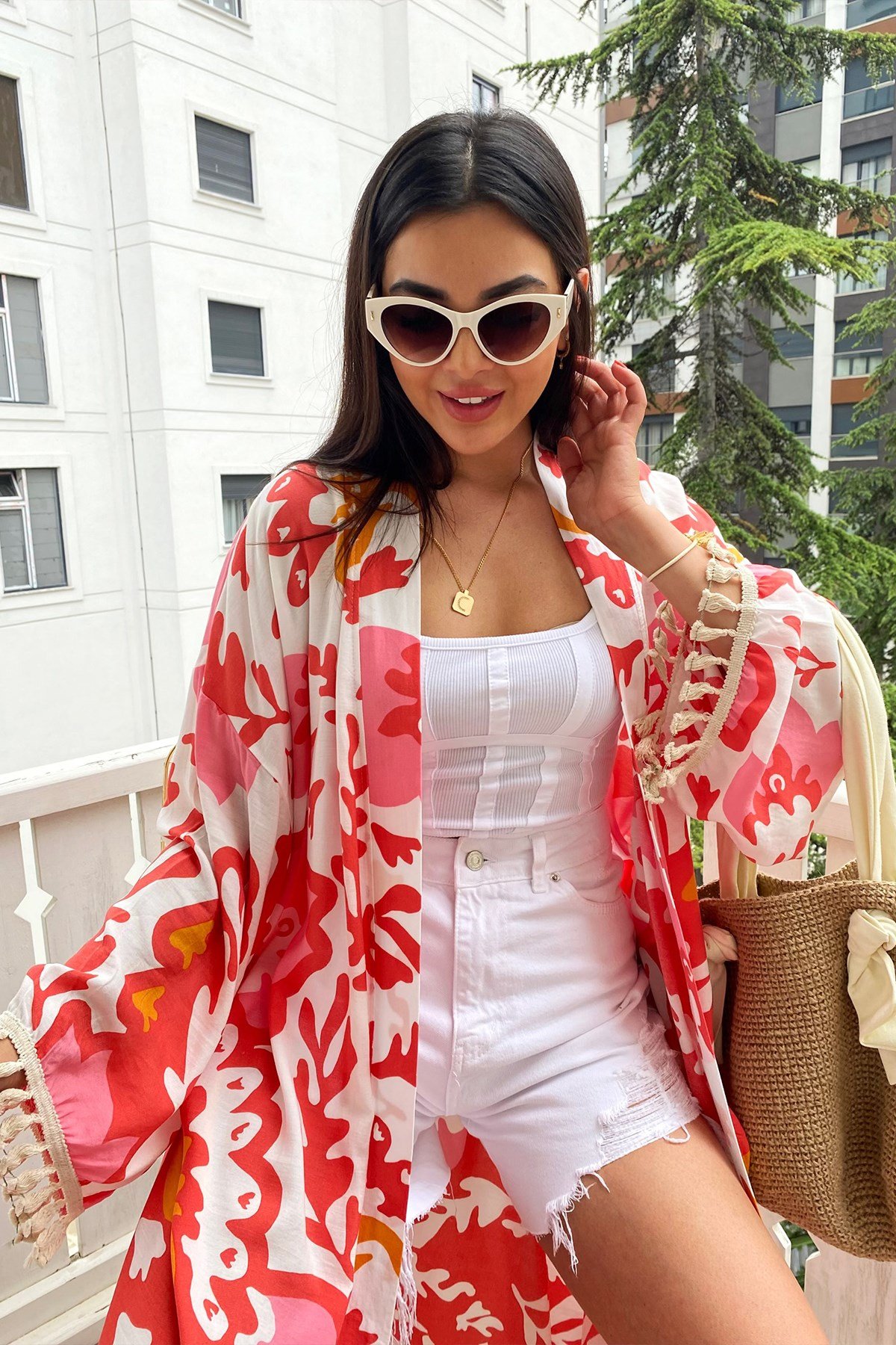 kırmızı kimono