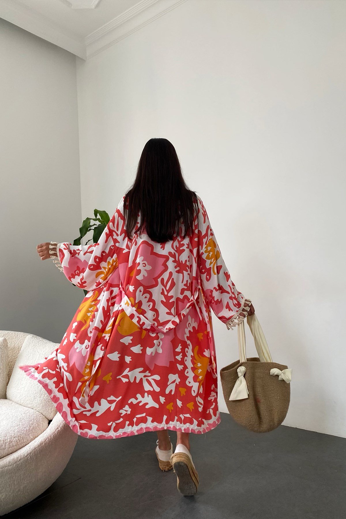 kırmızı kimono