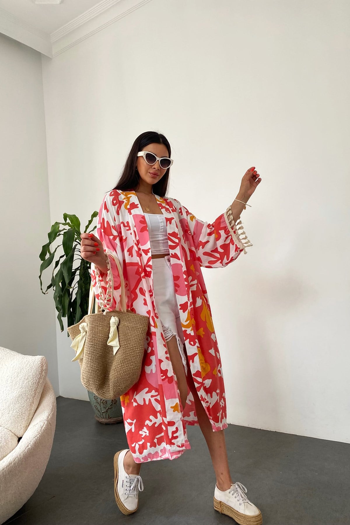 kırmızı kimono