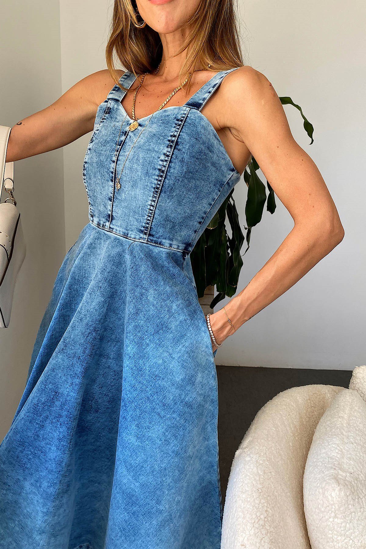 Kot Yazlık Elbise Mavi