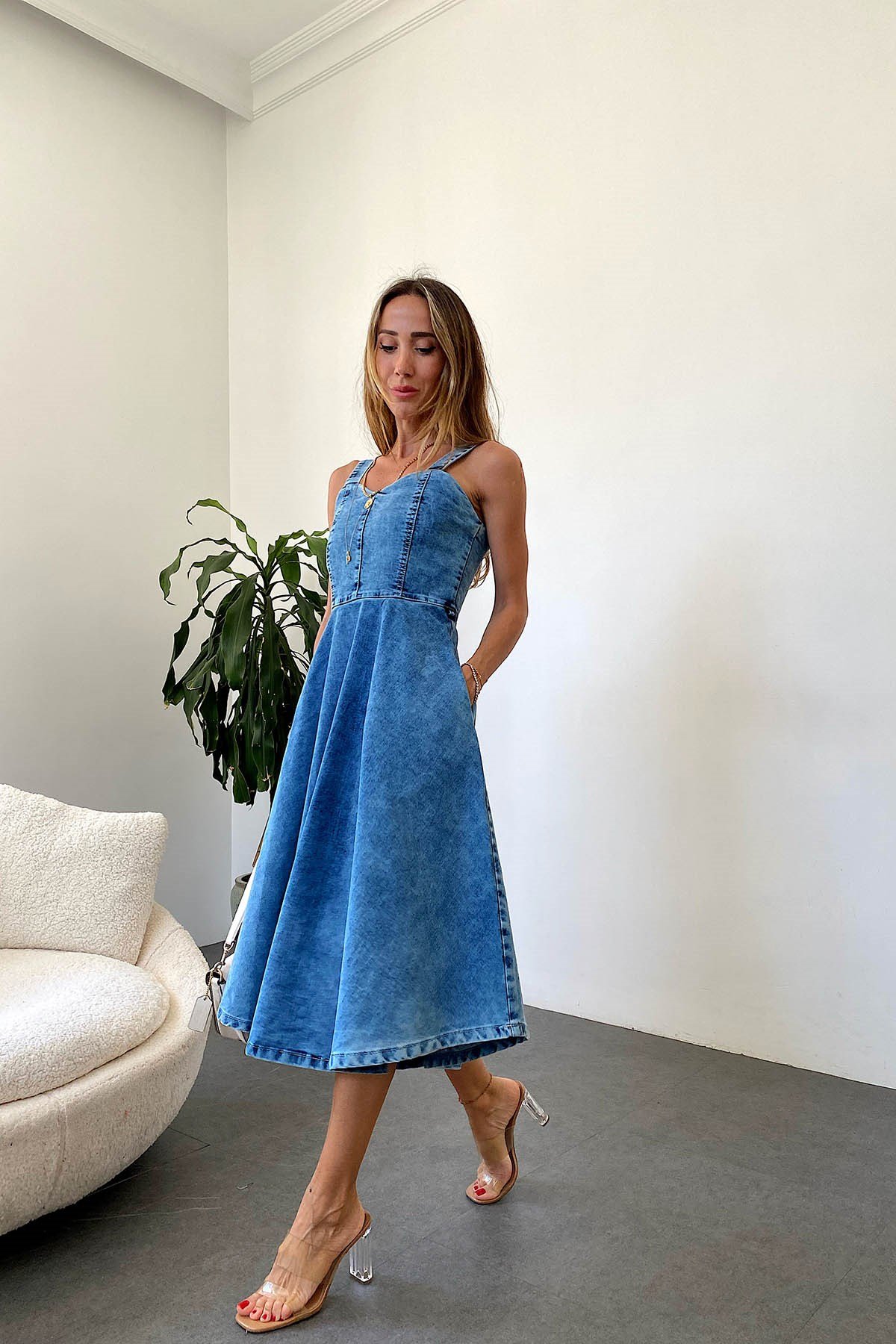 Kot Yazlık Elbise Mavi