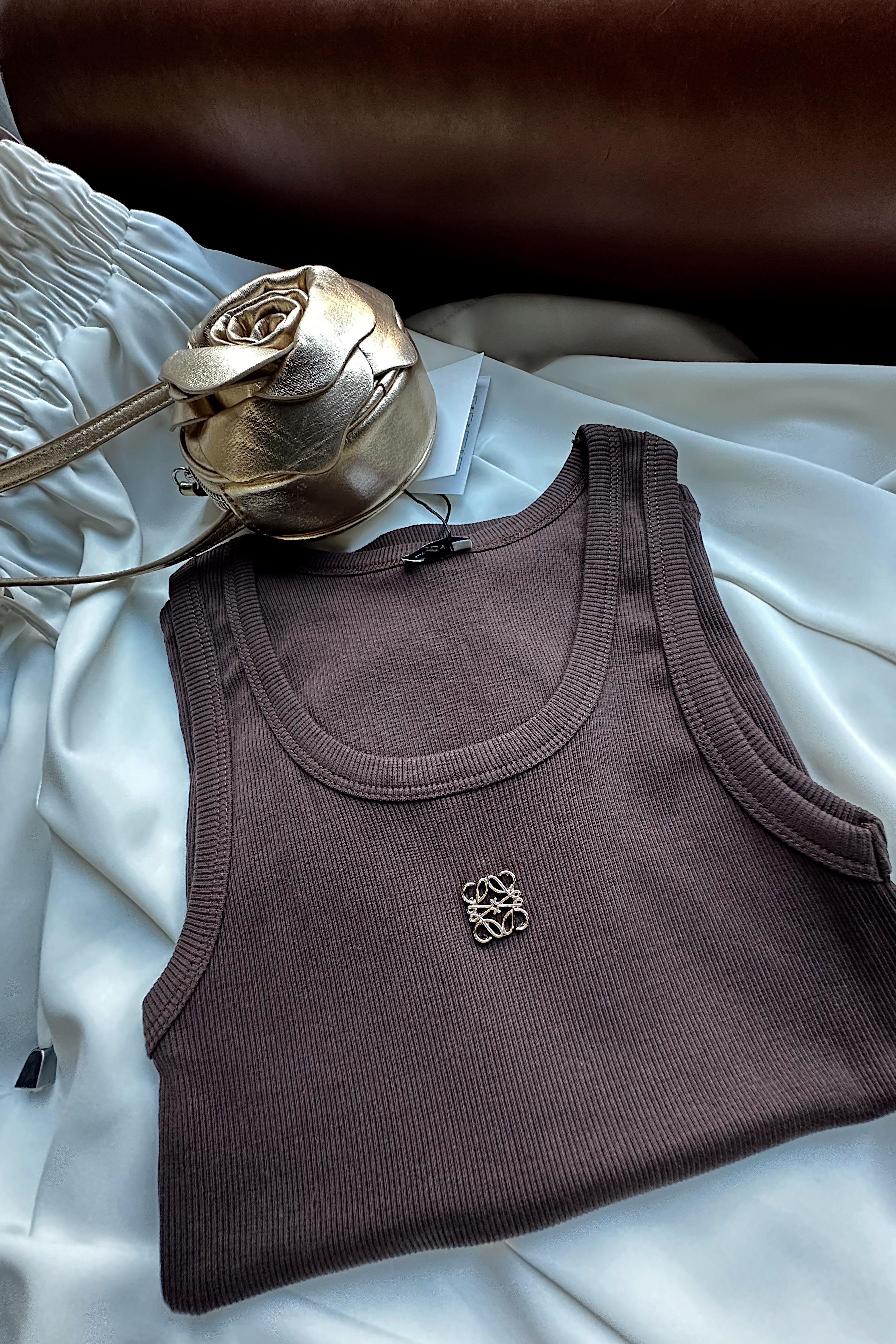 Marka Muadil Roma Metal Arma Detaylı Bluz Acı Kahve