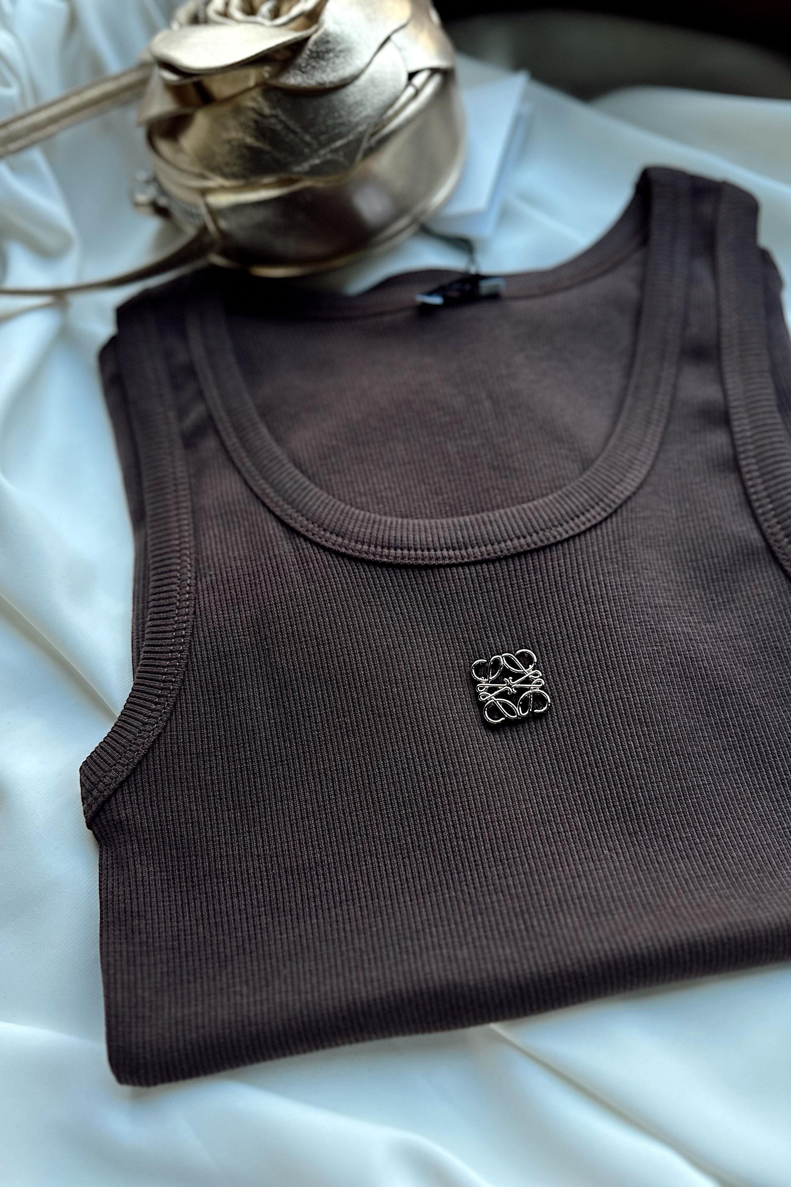 Marka Muadil Roma Metal Arma Detaylı Bluz Acı Kahve