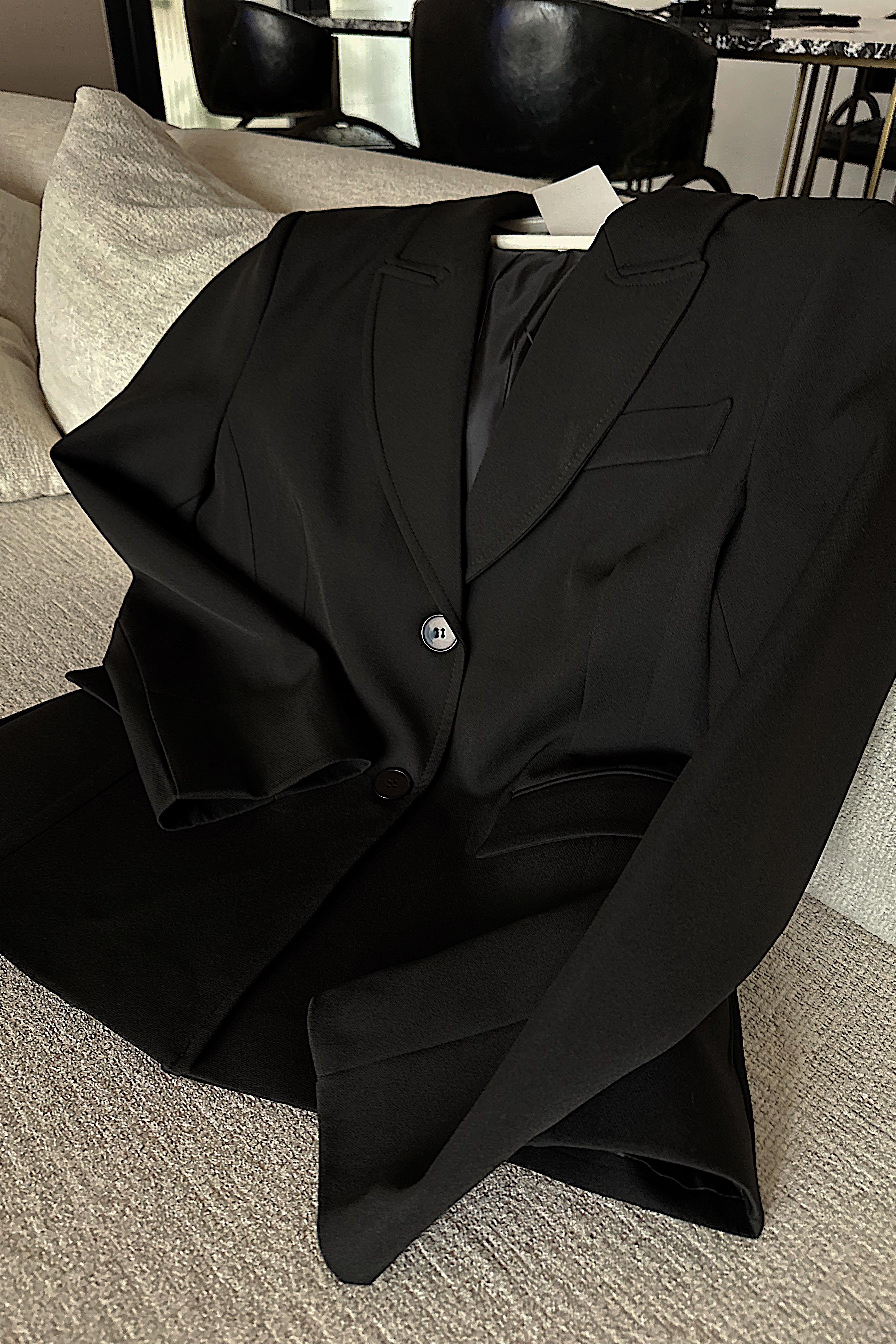 Marka Muadil Vatkalı Blazer Ceket Siyah