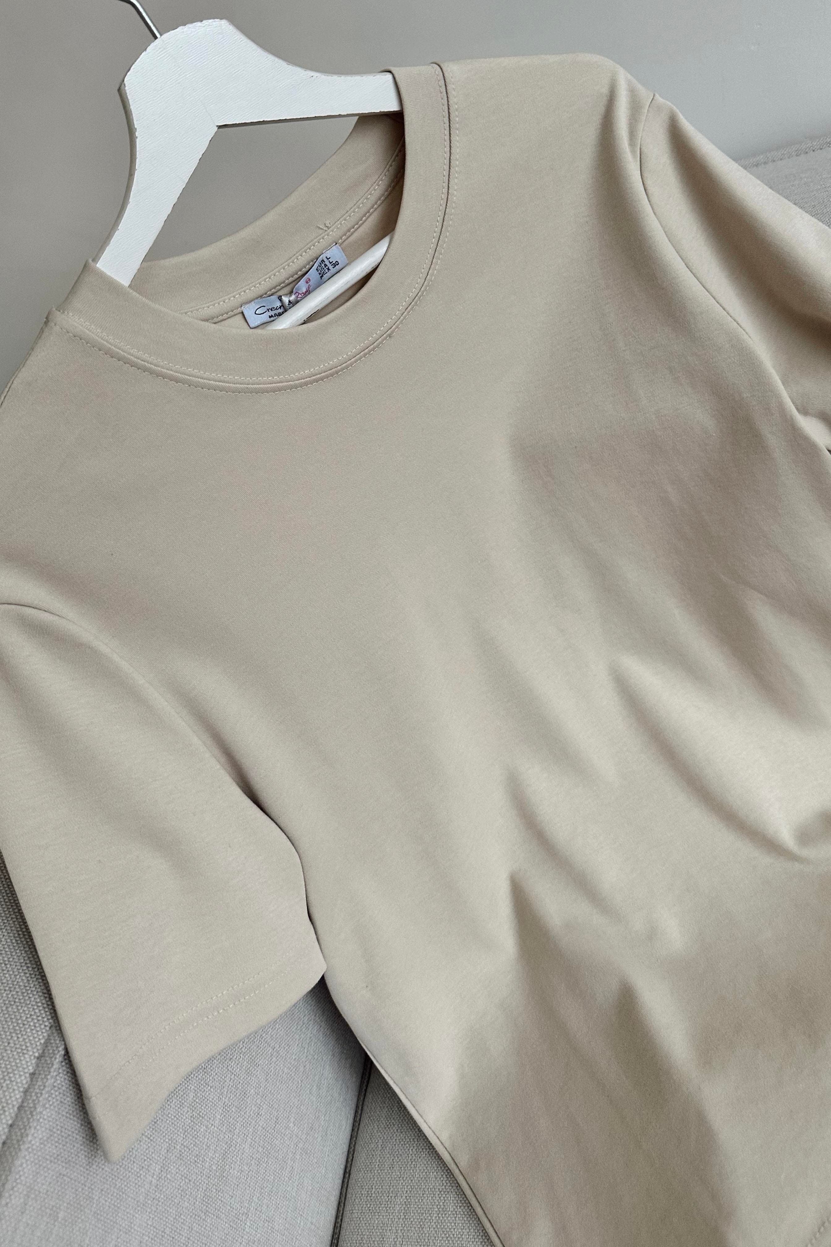 Natural Touch Basic Tişört Taş