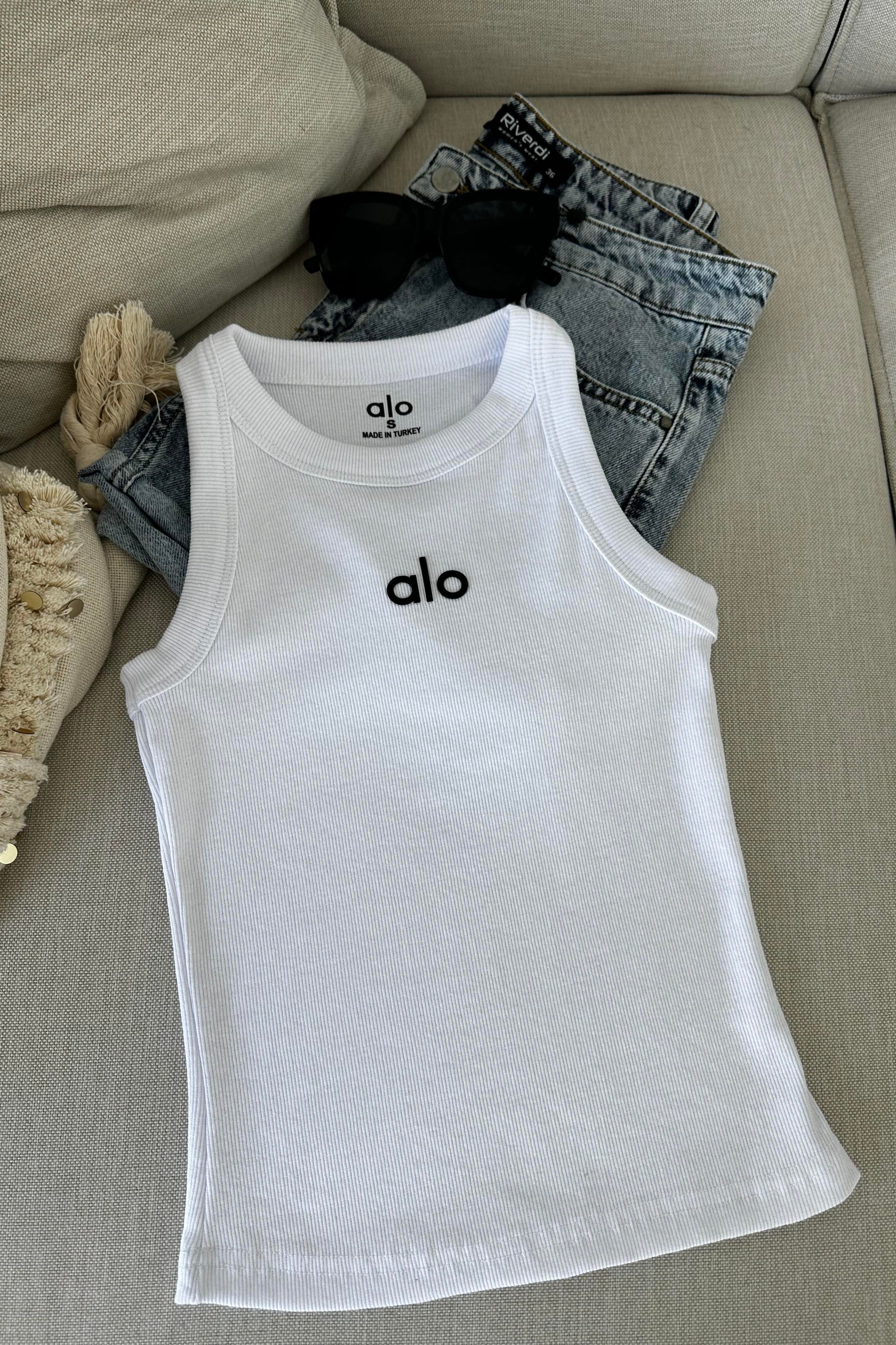Orjinal Marka Halter Yaka Bluz Beyaz