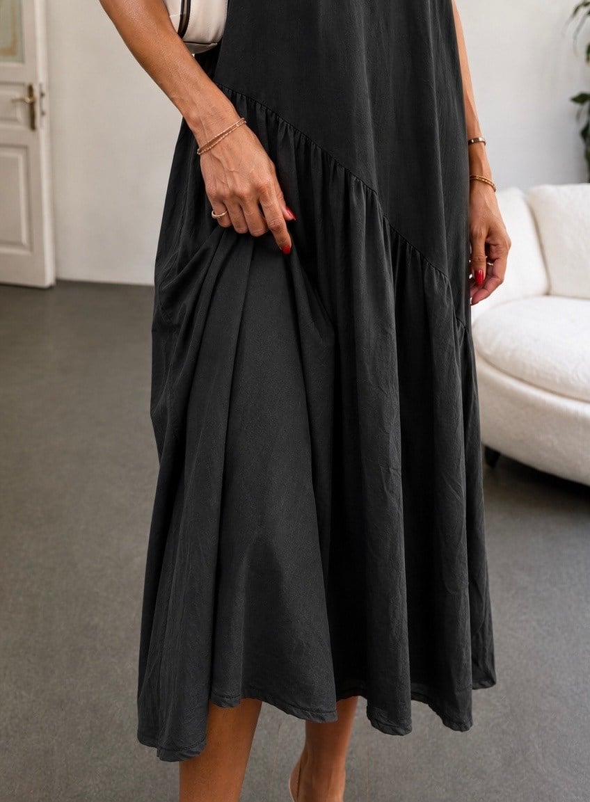 Orjinal Marka Model Maxi Elbise Siyah