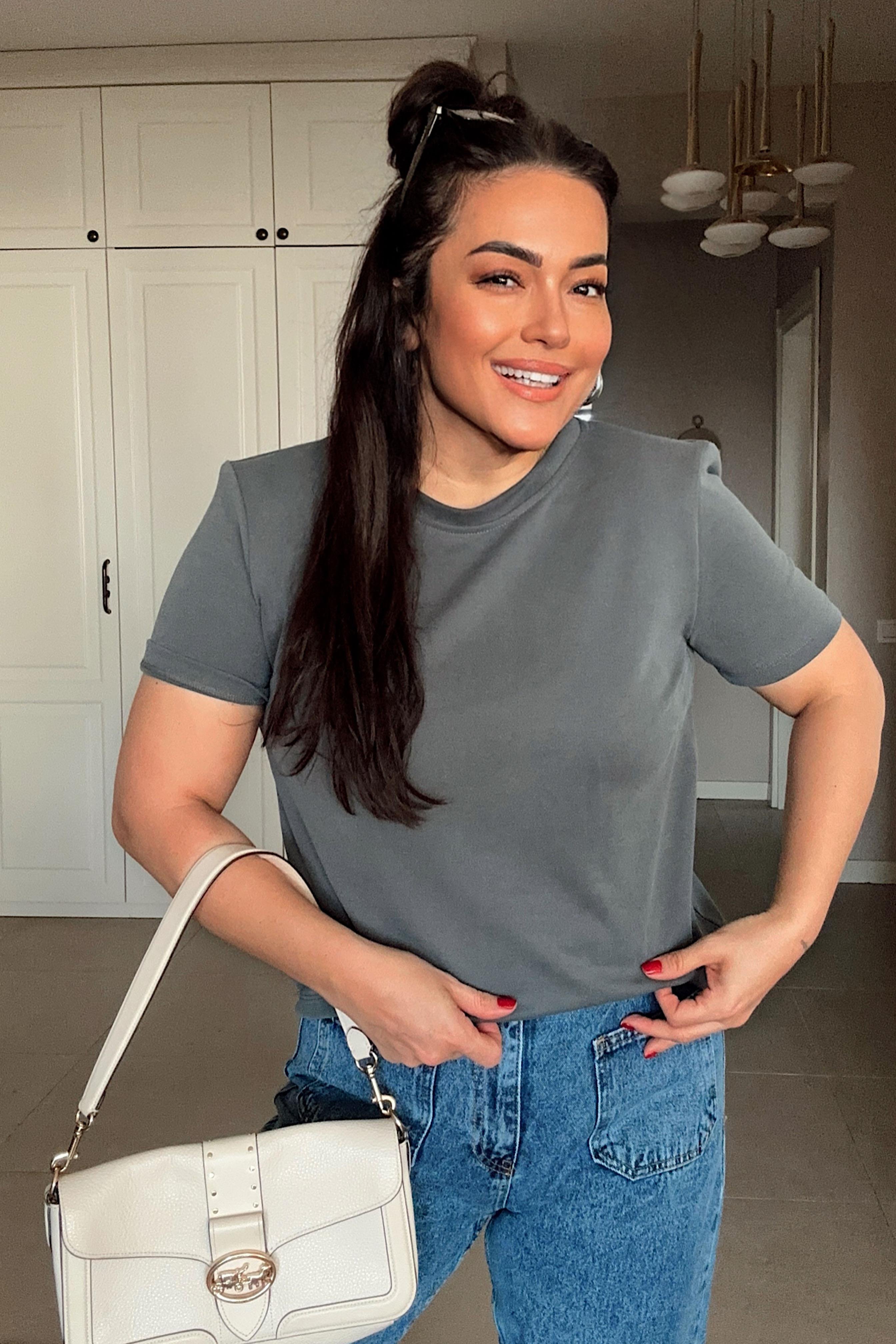 Oysh Modal Kumaş Vatkalı Basic Gri