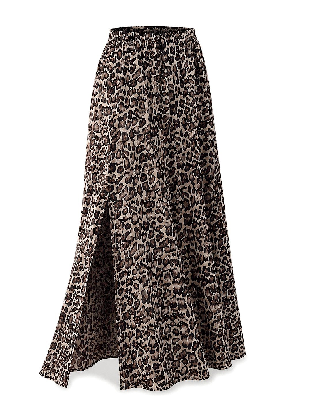 Premium Kalite Beli Lastikli Leopar Etek Leopar