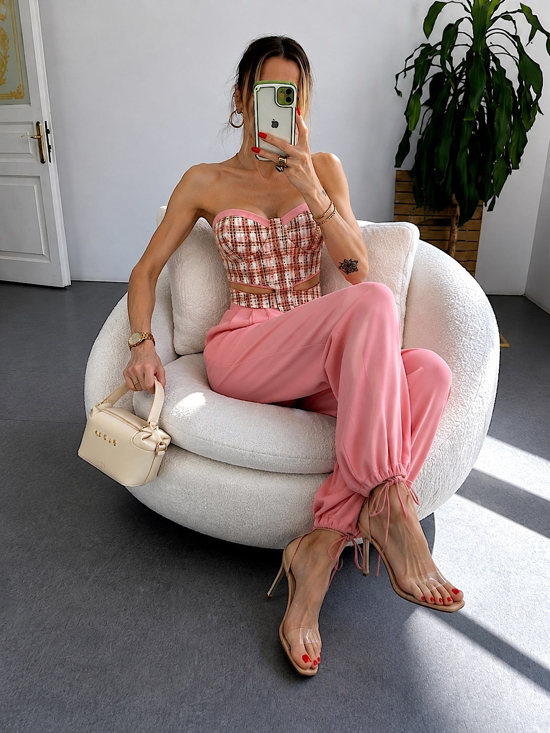 Premium Kalite İkili Takım Pembe