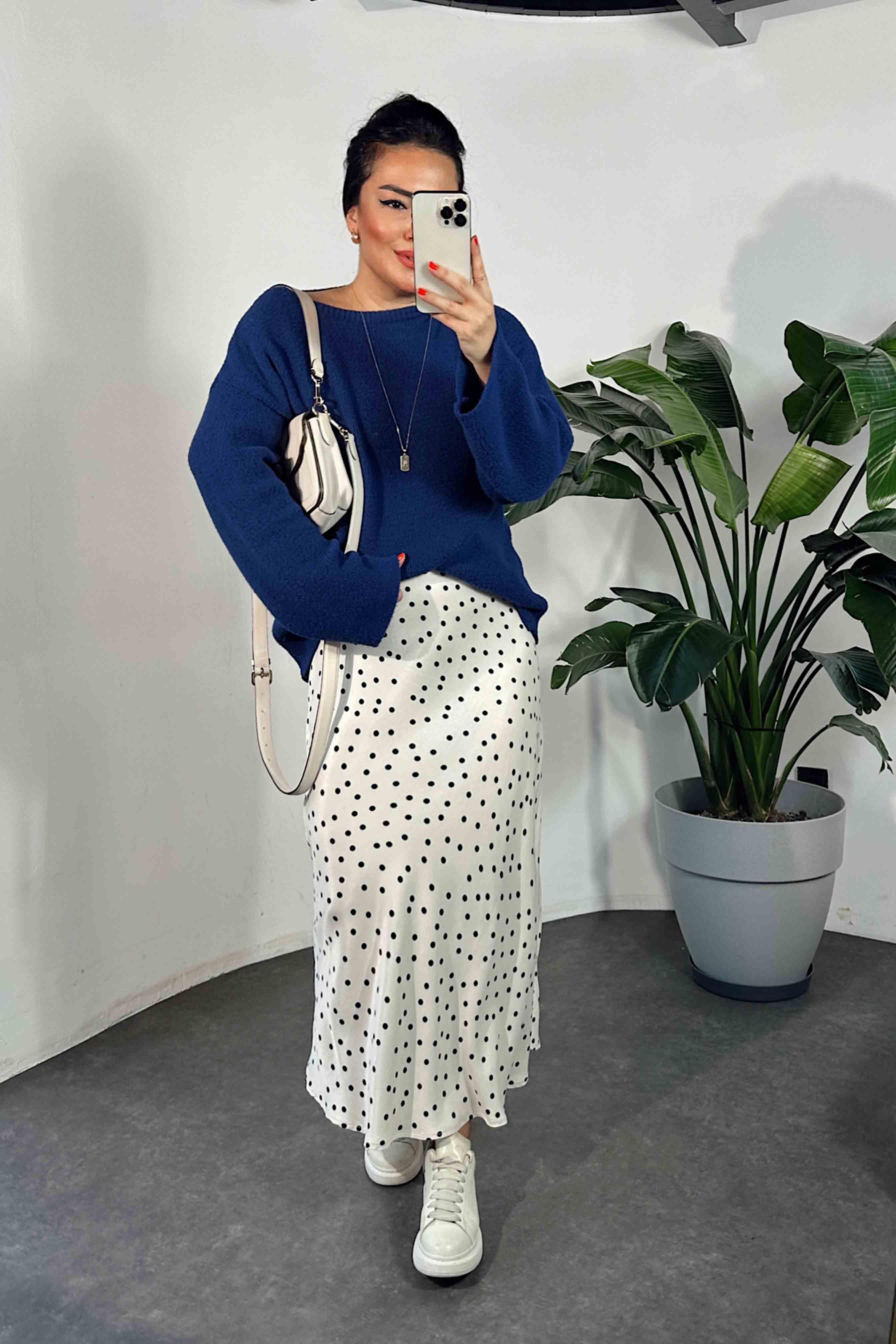 Premium Kalite Massi Model Yumoş Kazak Lacivert