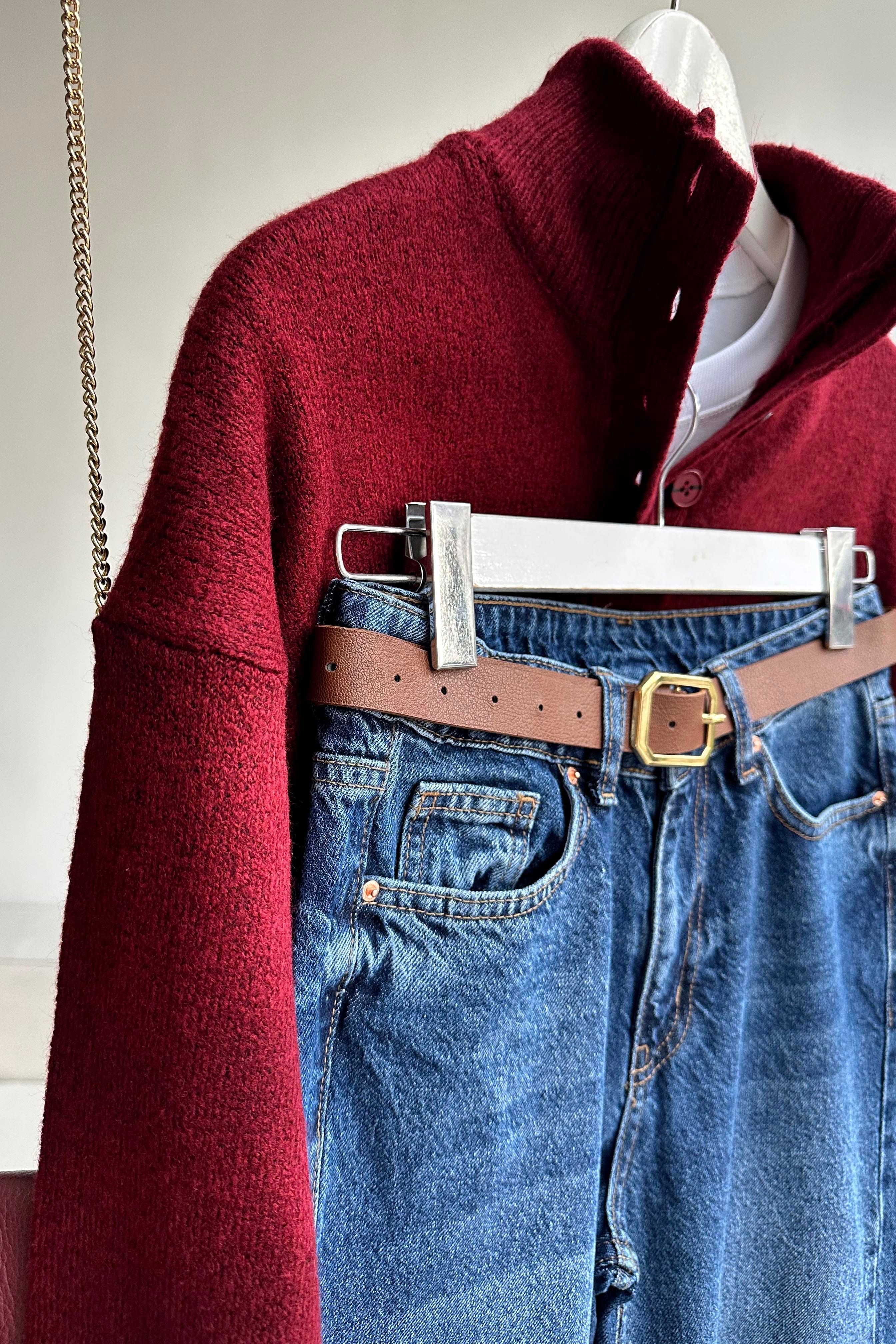 Premium Kalite Paçası Kesik Boyfit Jean Pantolon Koyu Mavi
