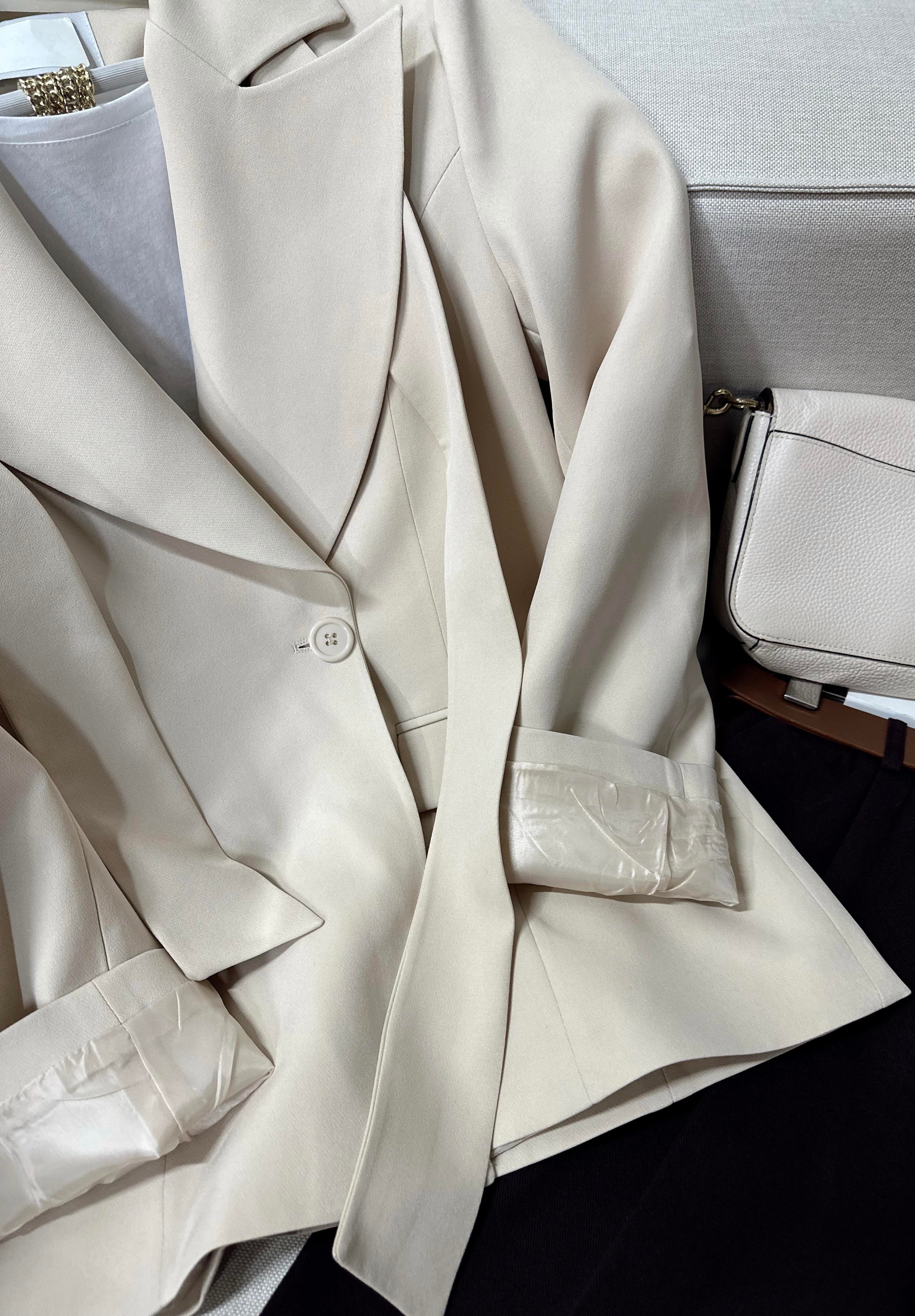 Premium Kalite Saten Astarlı Pera Blazer Ceket