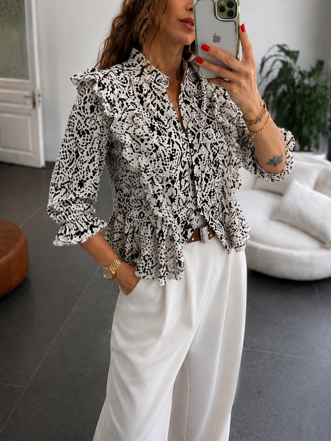 Premium Seri Fisto Brode Detaylı Bluz 