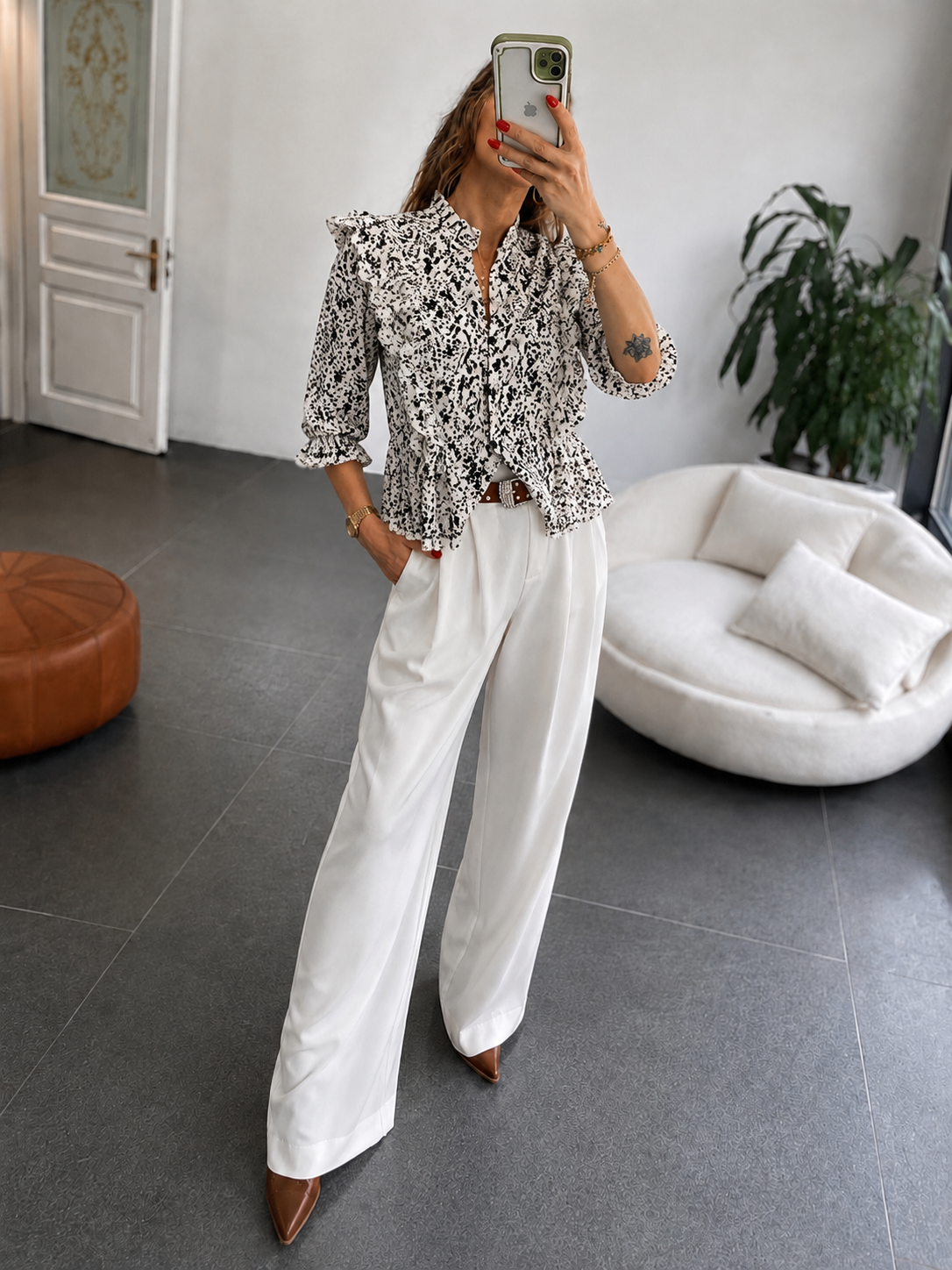 Premium Seri Fisto Brode Detaylı Bluz 