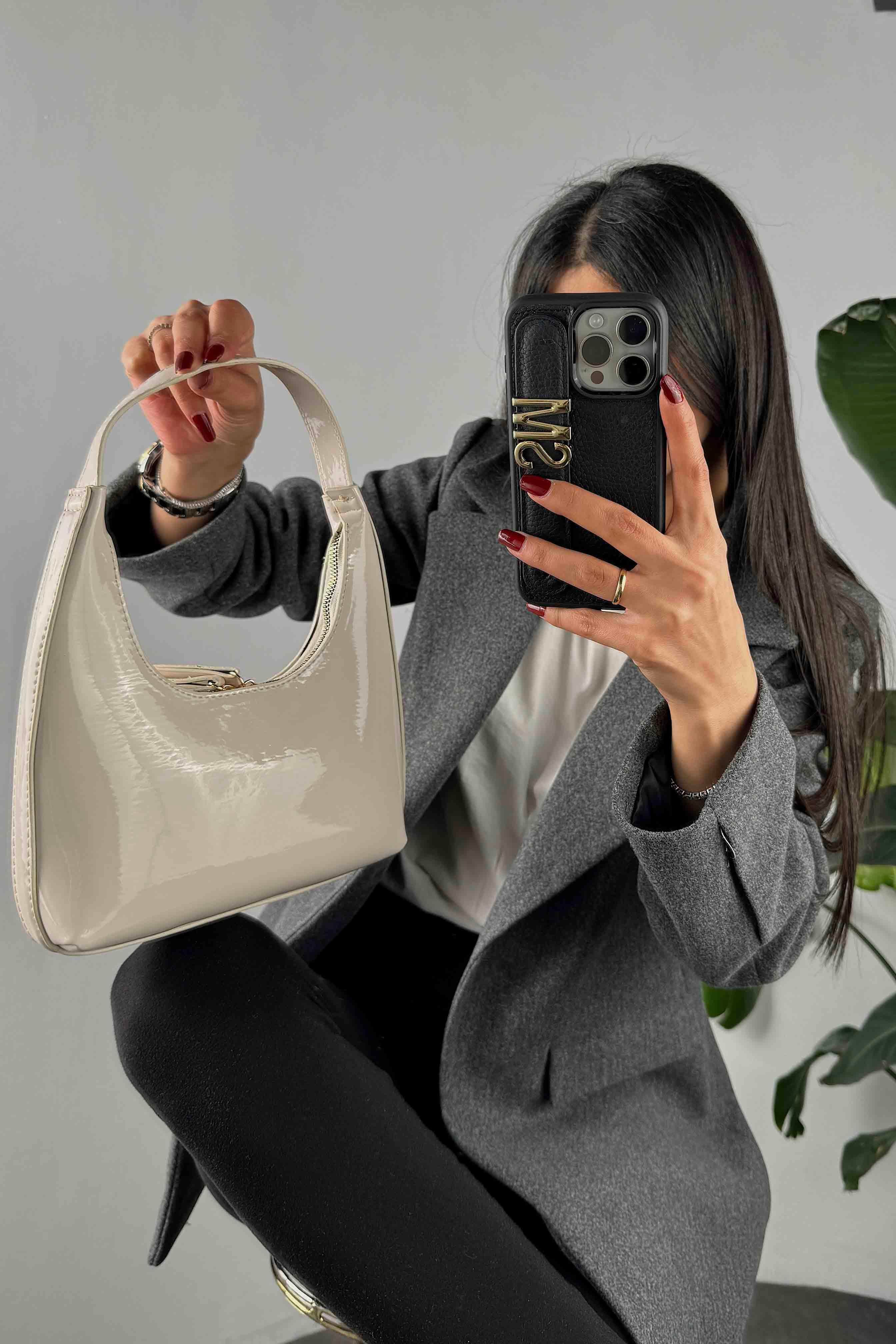 Rugan Cherry Çanta Krem