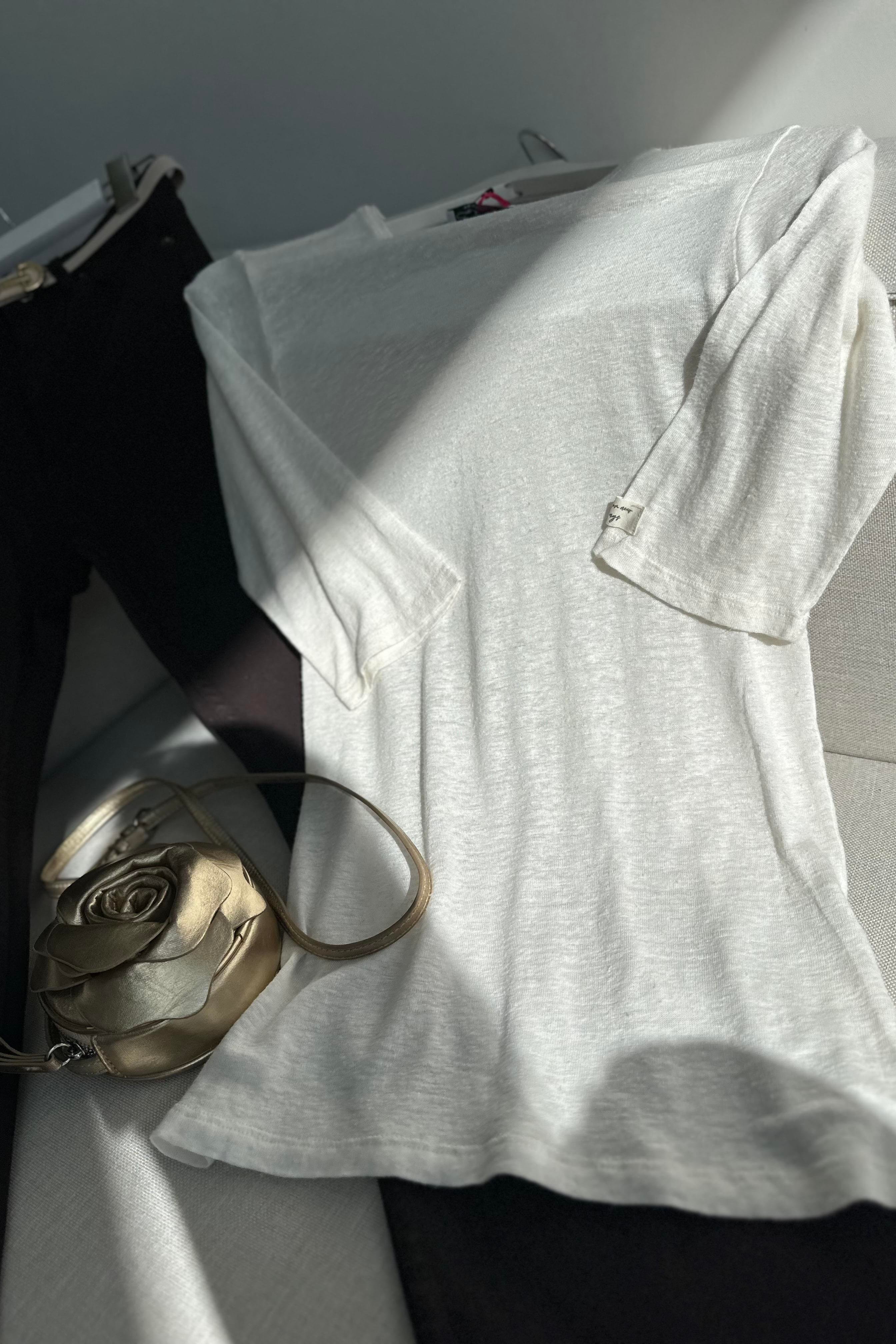 Soft Seri Özel Dokulu Basic Bluz Ekru