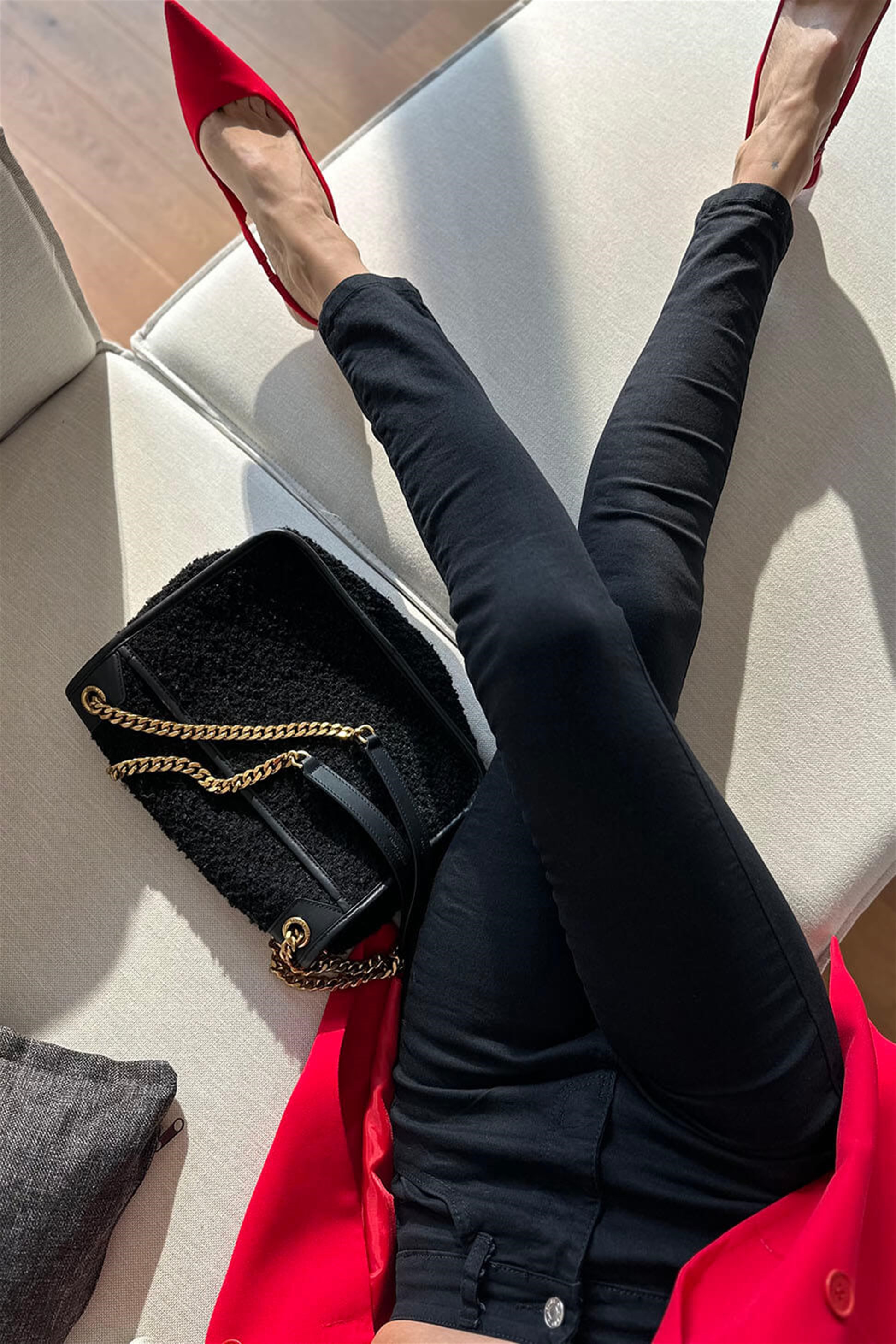 Ultra Yüksek Bel likralı Skiny Pantolon Siyah