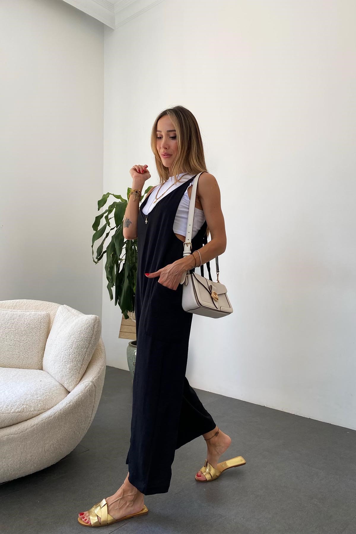 Zara Model Askılı Tulum