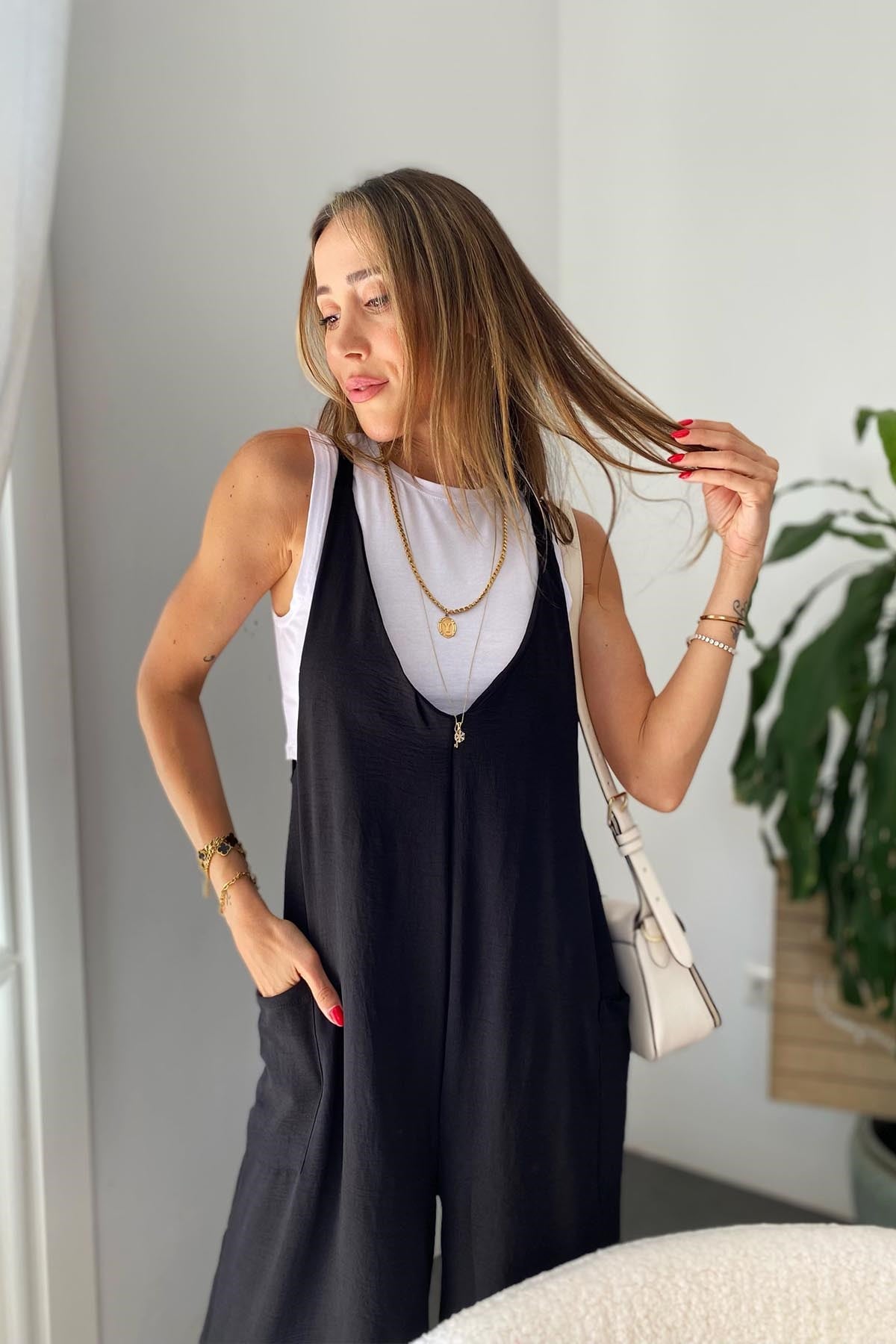 Zara Model Askılı Tulum