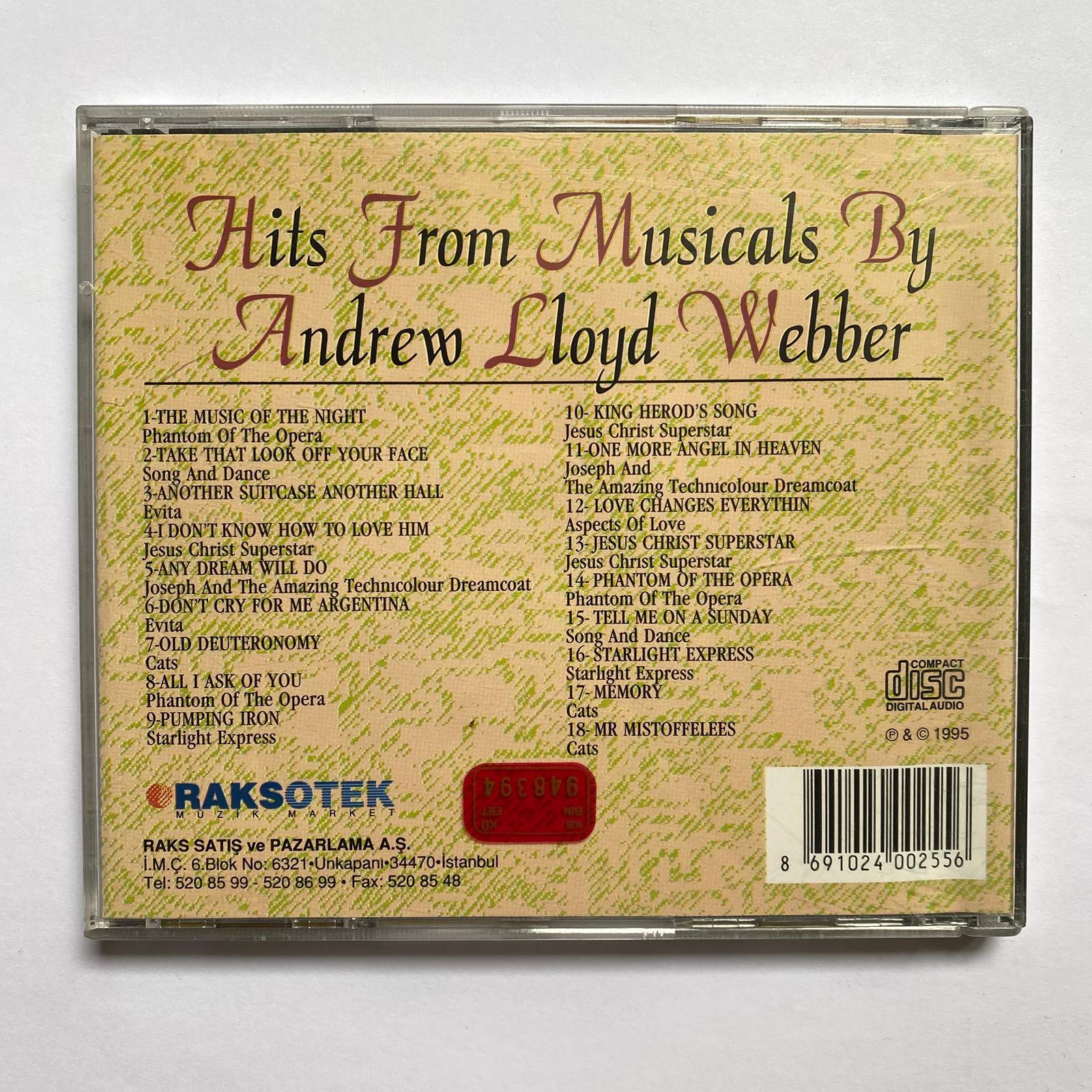ANDREW LLOYD WEBBER - HITS FROM MUSICALS BY ANDREW LLOYD WEBBER