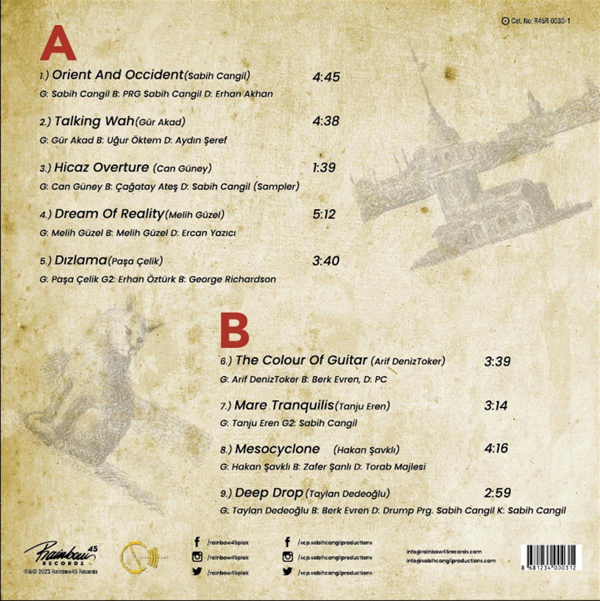 ÇEŞİTLİ SANATÇILAR - GUITARISTS OF İSTANBUL - ORIENT & OCCIDENT 