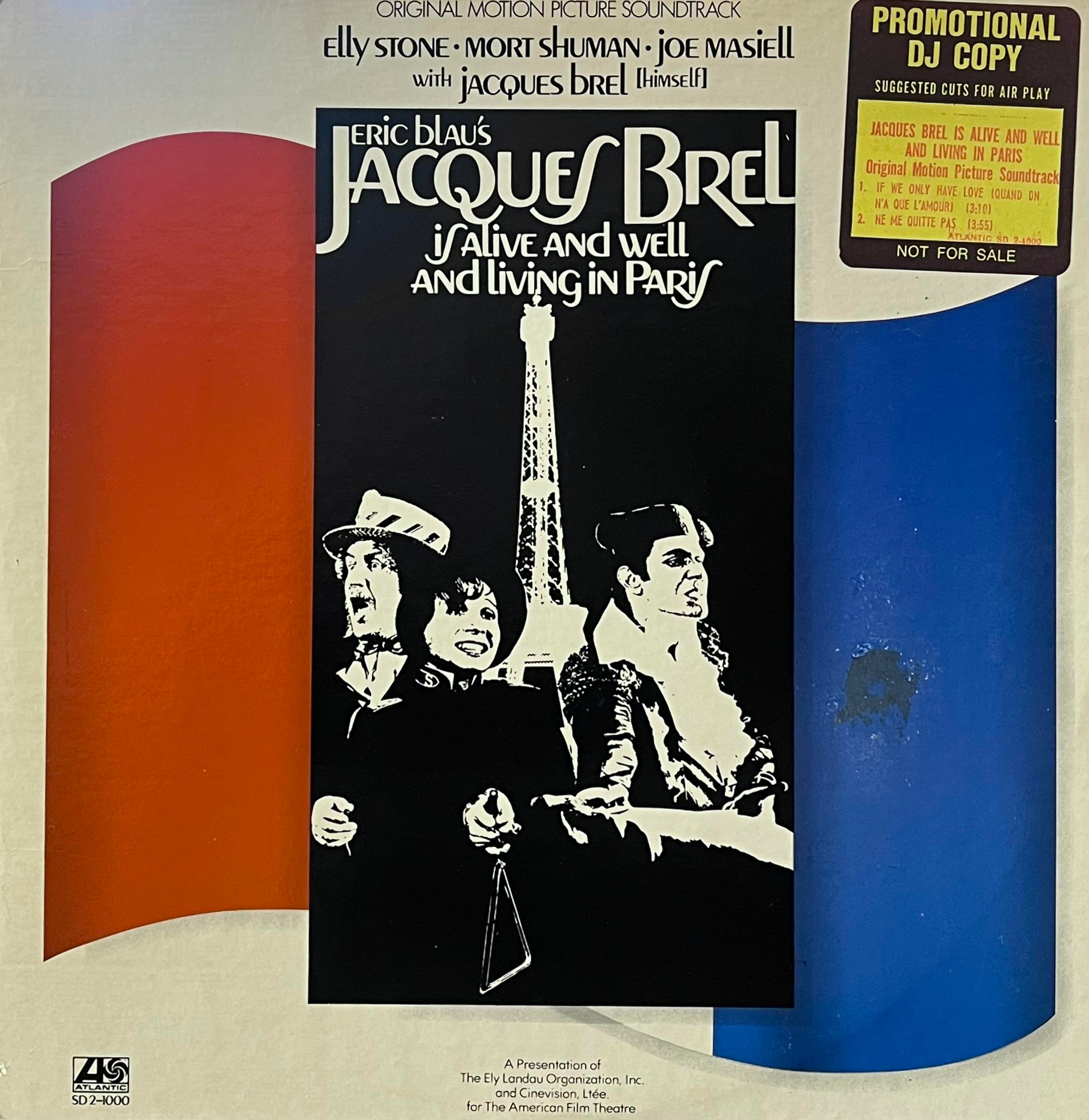 ELLY STONE, MORT SHUMAN, JOE MASIELL WITH JACQUES BREL – JACQUES BREL IS ALIVE AND WELL AND LIVING IN PARIS