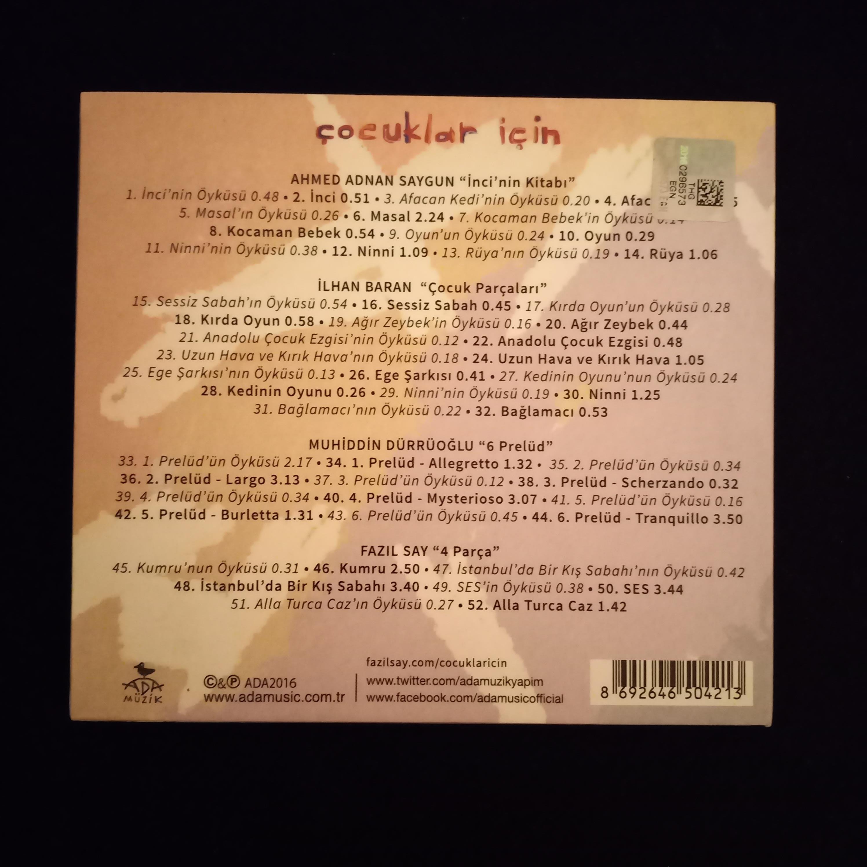 FAZIL SAY - ÇOCUKLAR İÇİN