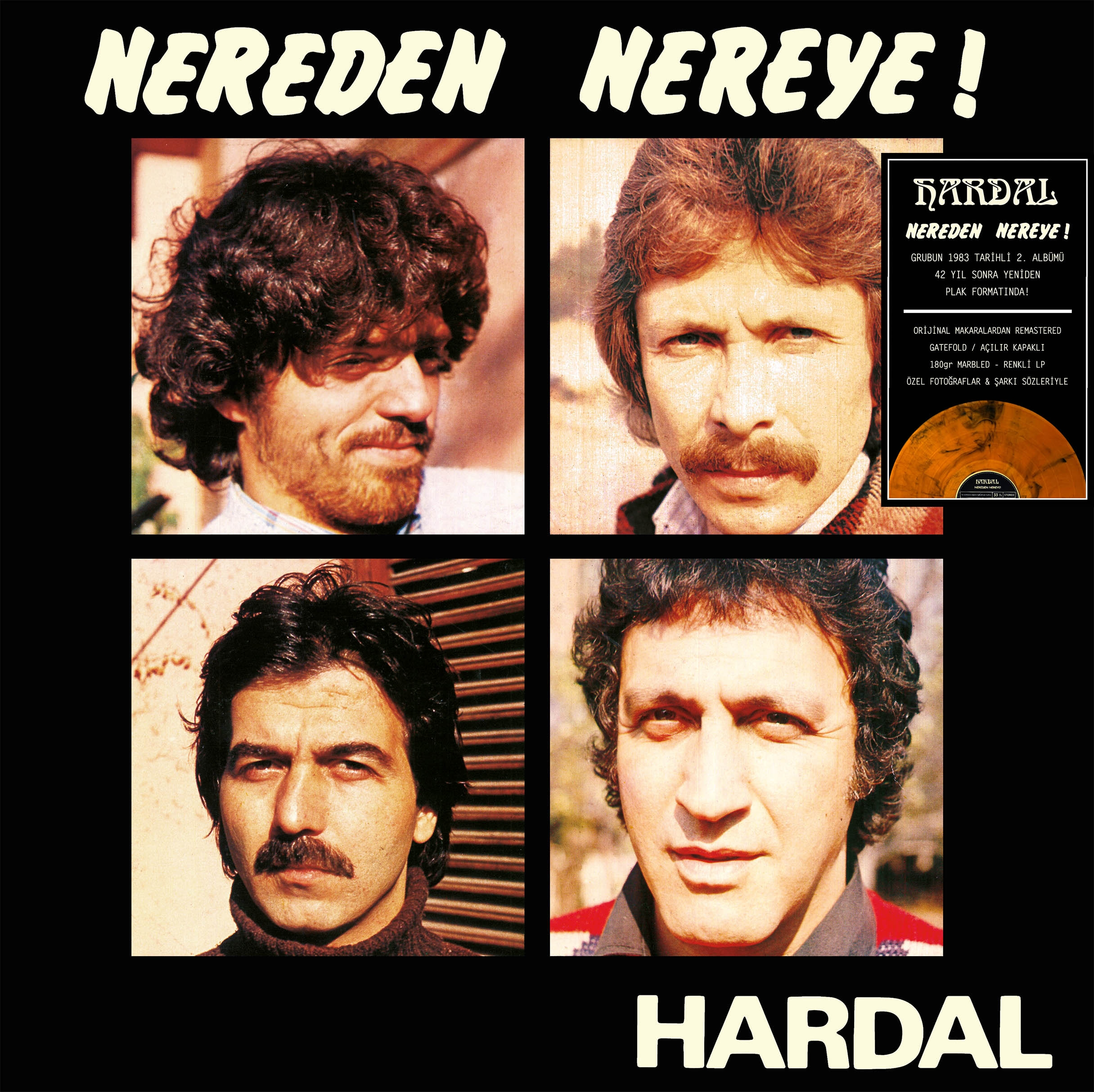 HARDAL - NEREDEN NEREYE ! (MARBLED RENKLİ PLAK) 