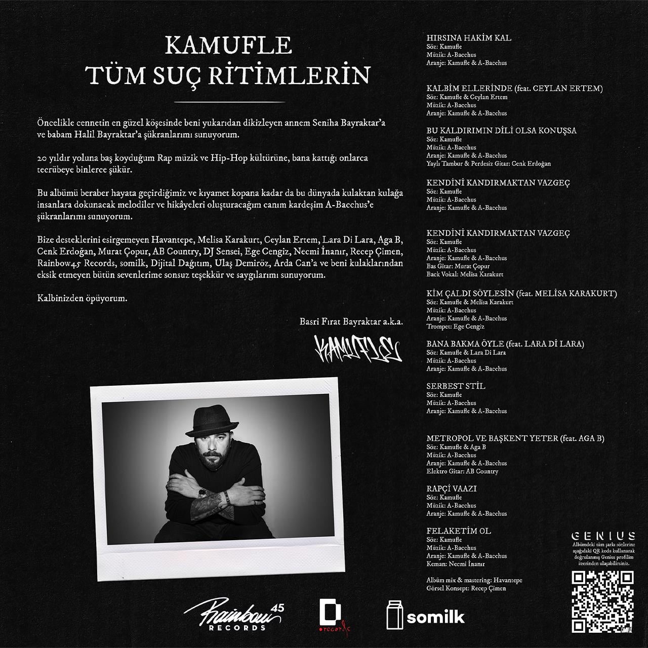 KAMUFLE - TÜM SUÇ RİTİMLERİN (ÖN SİPARİŞTİR ! KARGO TARİHİ 1 HAZİRAN 2024)