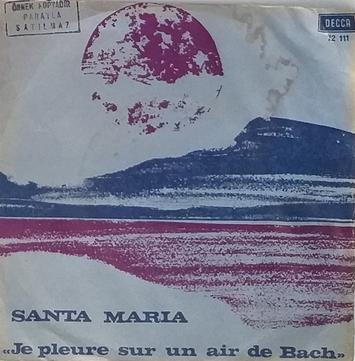 SANTA MARIA - JE PLEURE SUR UN AIR DE BACH