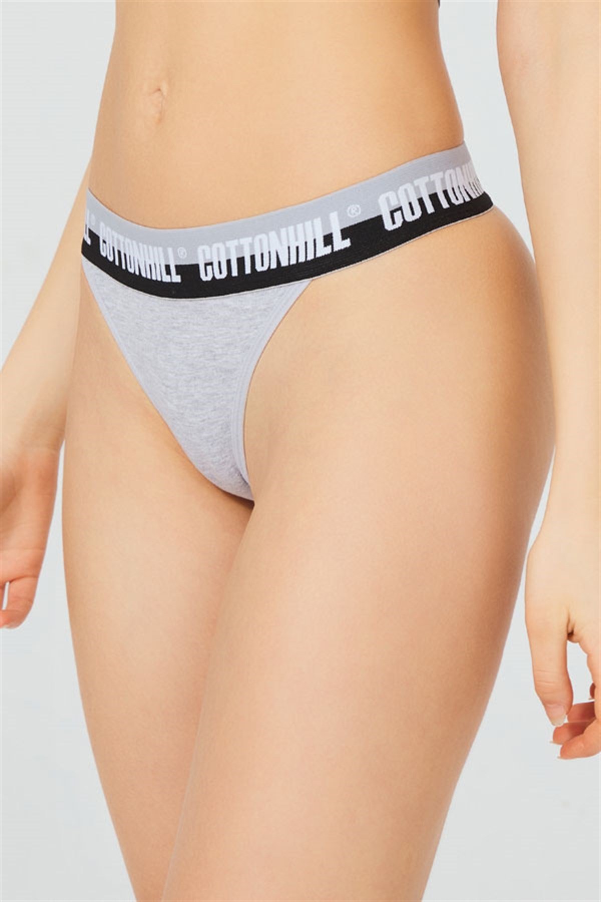 Basic Lastik Şeritli Pamuklu Tanga Külot 5'li Paket